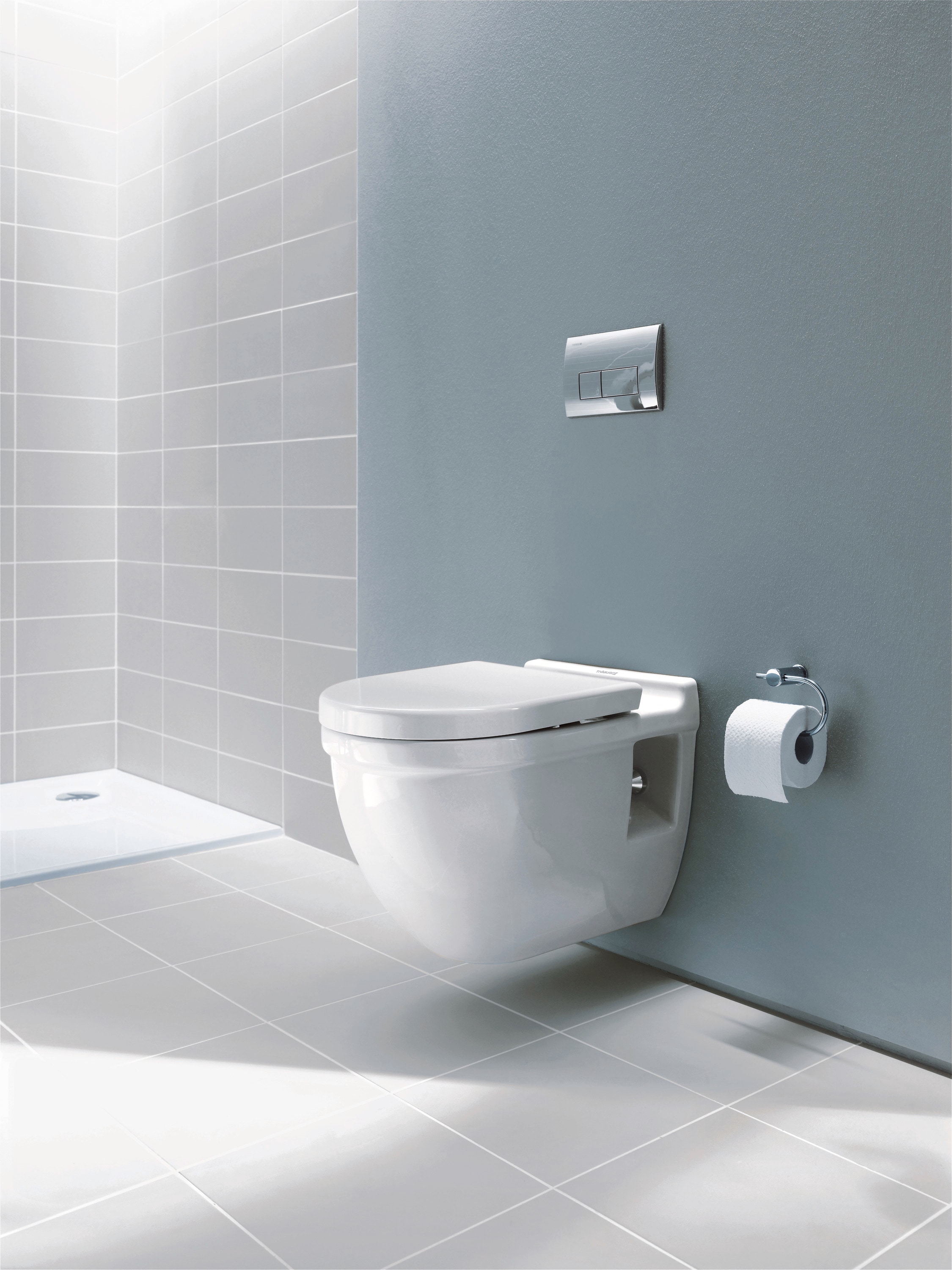 Asiento de inodoro alargado de plástico blanco Duravit Starck 3