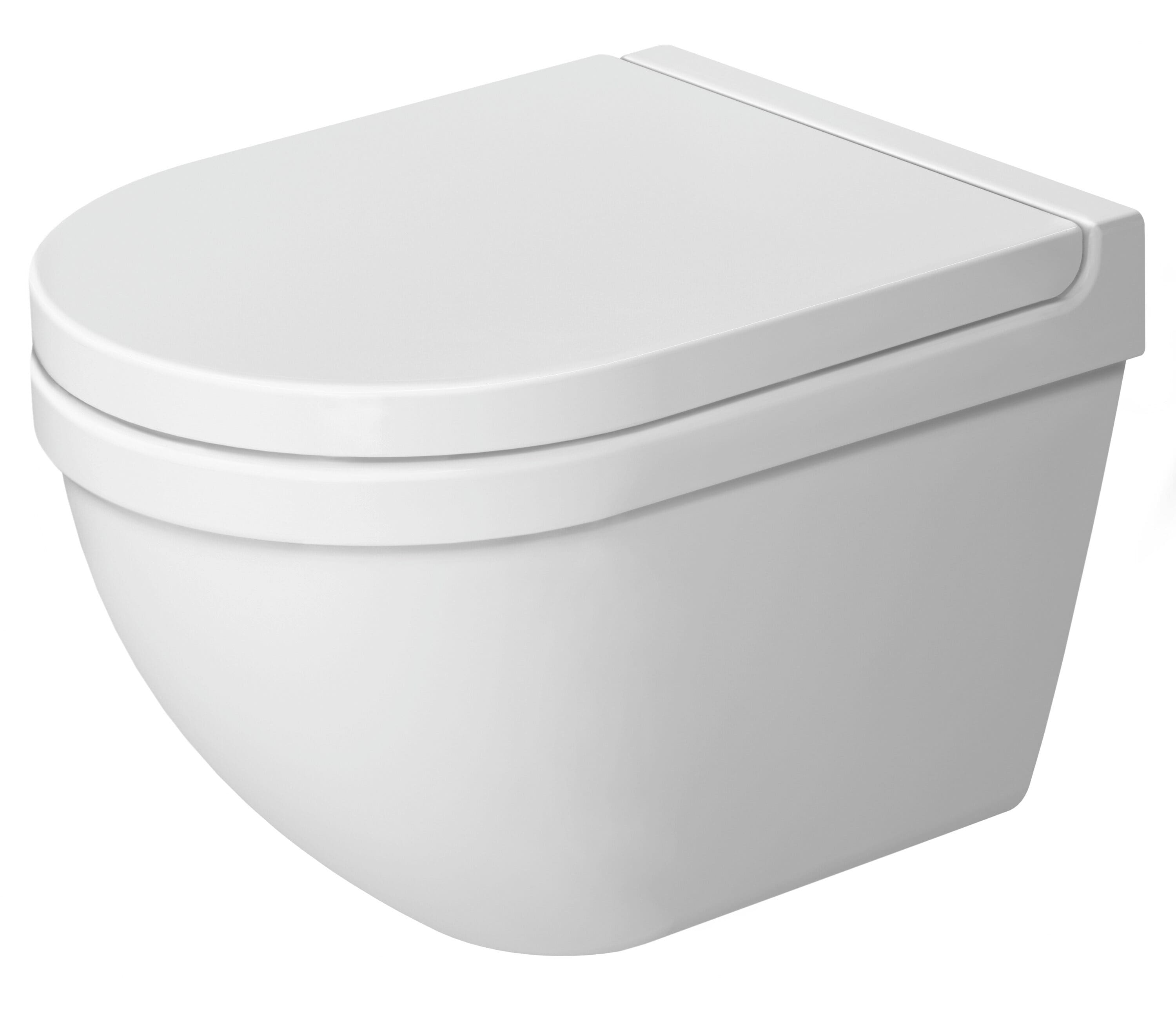 Asiento de inodoro alargado de plástico blanco Duravit Starck 3