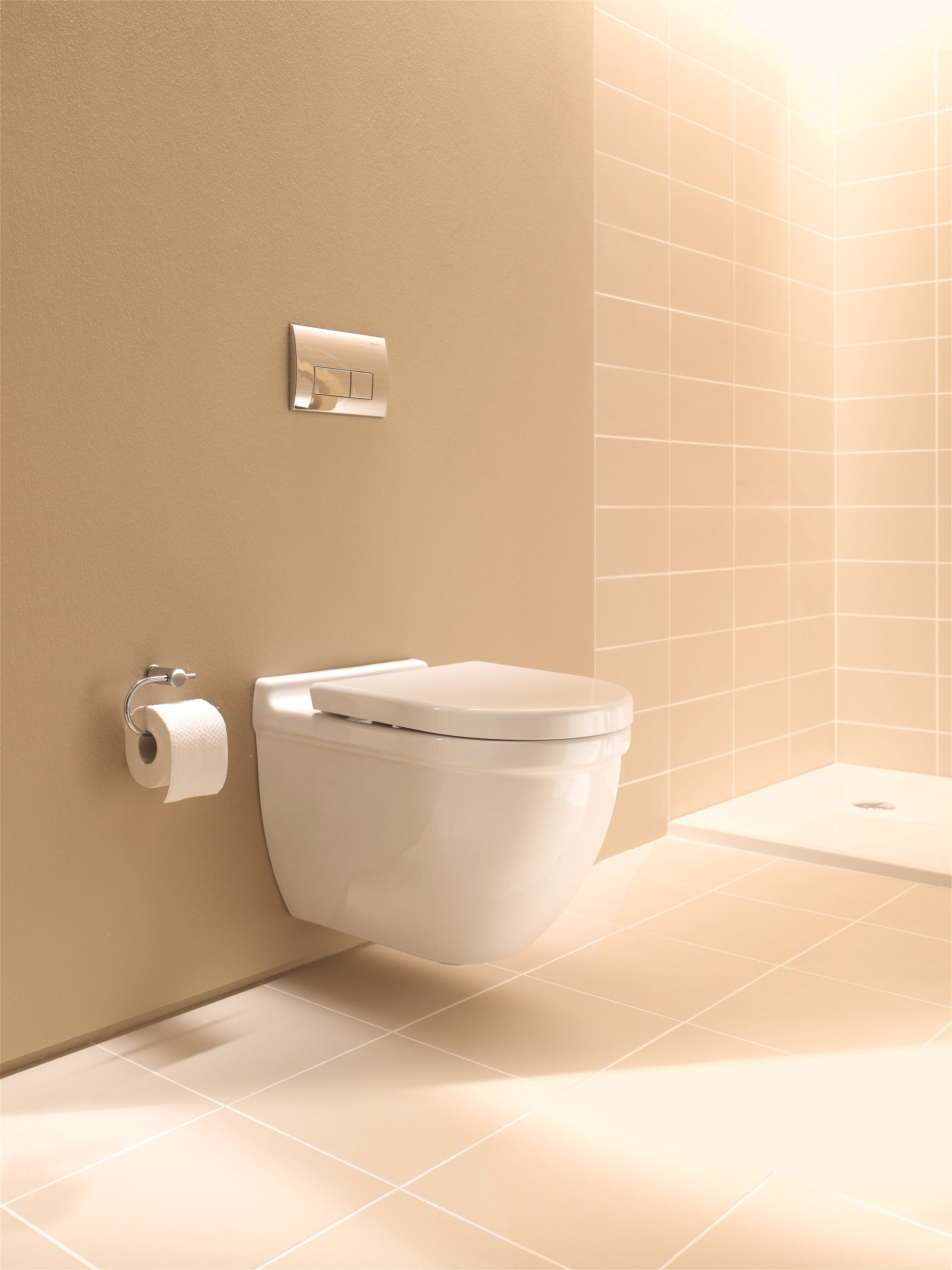 Asiento de inodoro alargado de plástico blanco Duravit Starck 3
