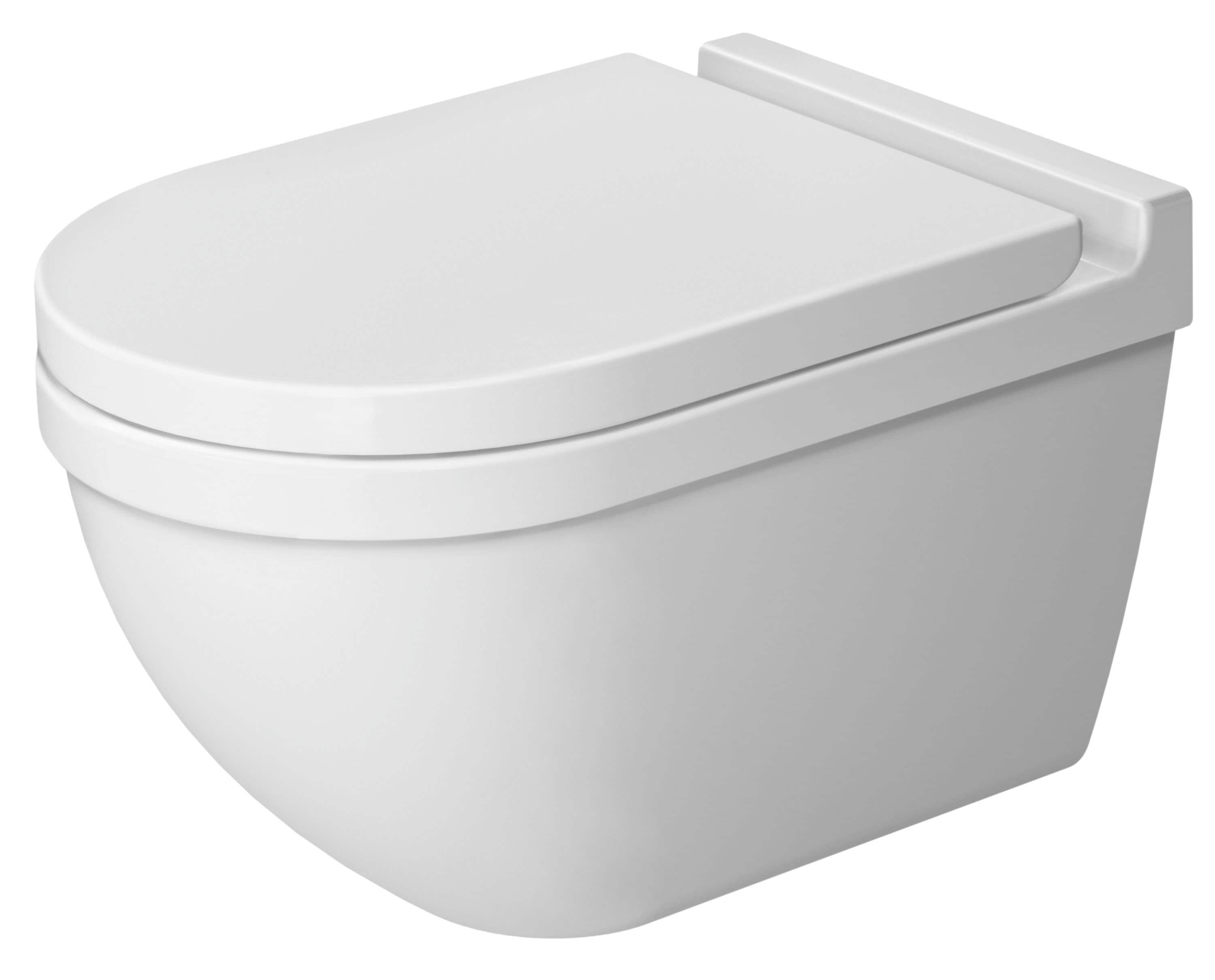Asiento de inodoro alargado de plástico blanco Duravit Starck 3