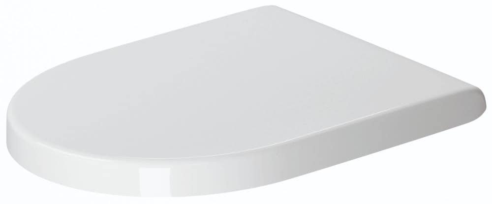 Asiento de inodoro alargado de plástico blanco Duravit Starck 3