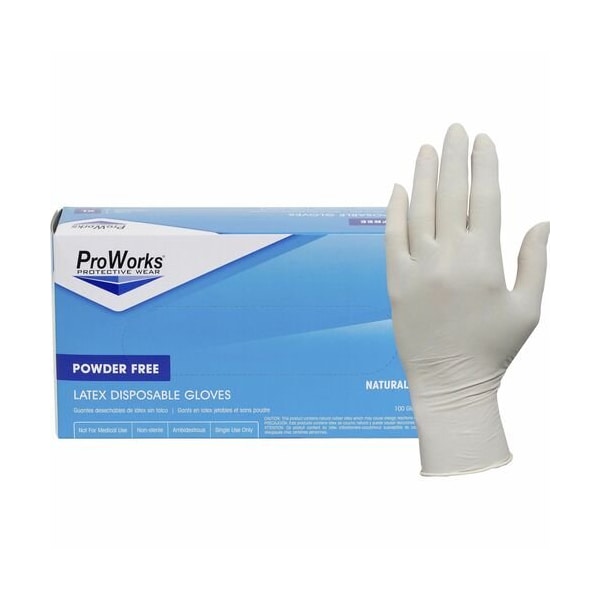 Hospeco GUANTES, LTX, PW FR, M, 10/100, 10PK - HOSGLL105FM