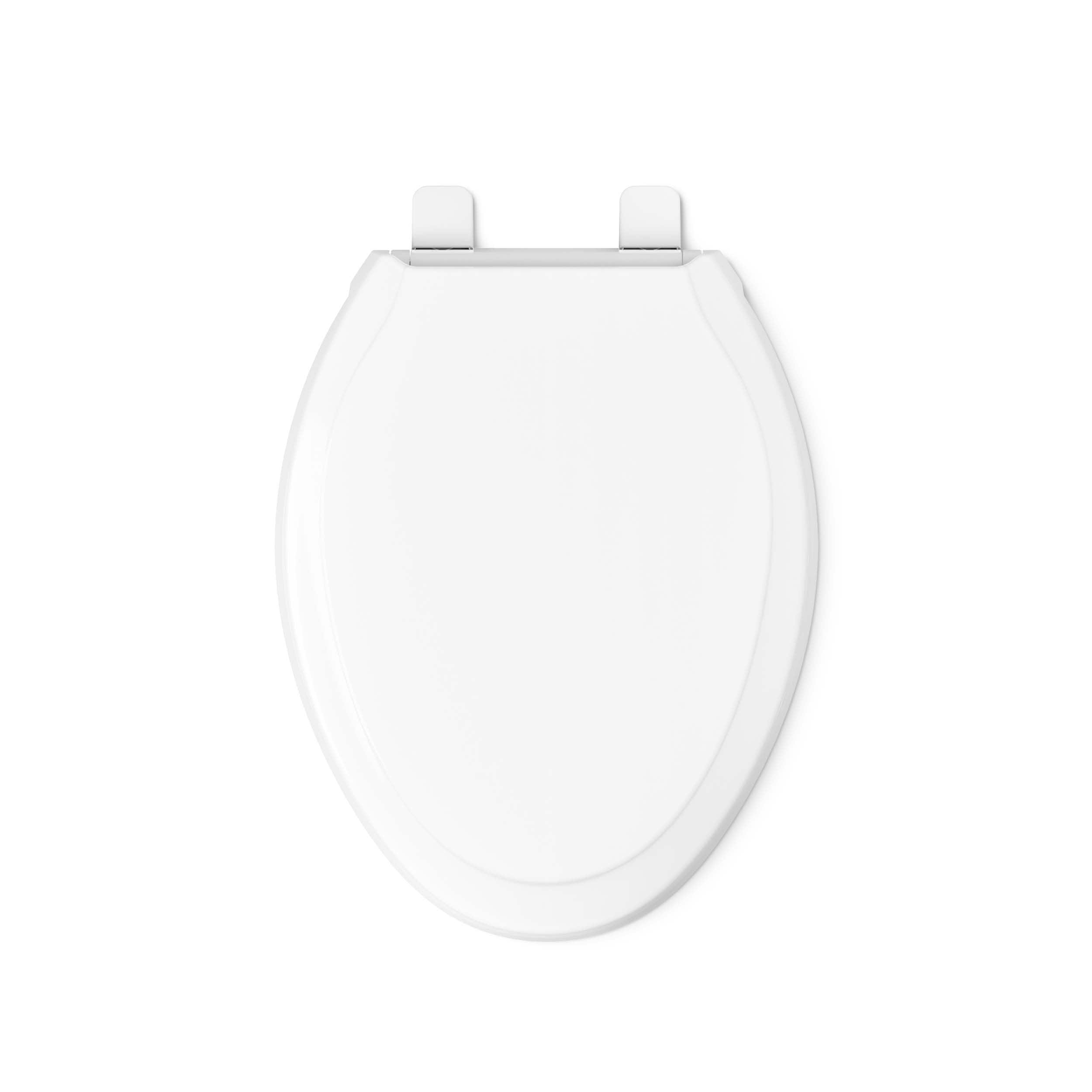 Asiento de inodoro alargado de cierre suave de plástico blanco KOHLER Rutledge 24764-RL-0