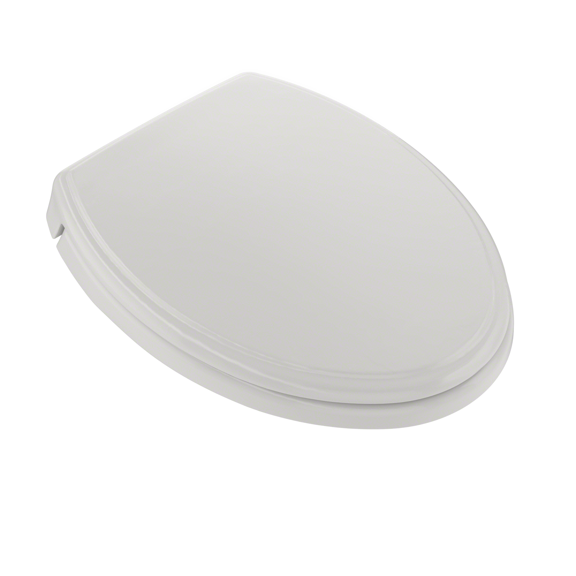 Asiento de inodoro alargado de plástico color blanco colonial con cierre suave de TOTO SS154-11