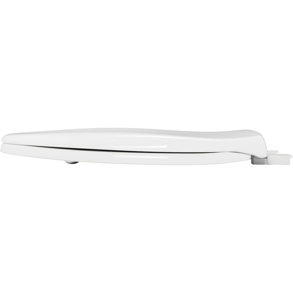 Asiento de baño alargado de plástico blanco con cierre suave Affinity de Mayfair 17204SLEC 000