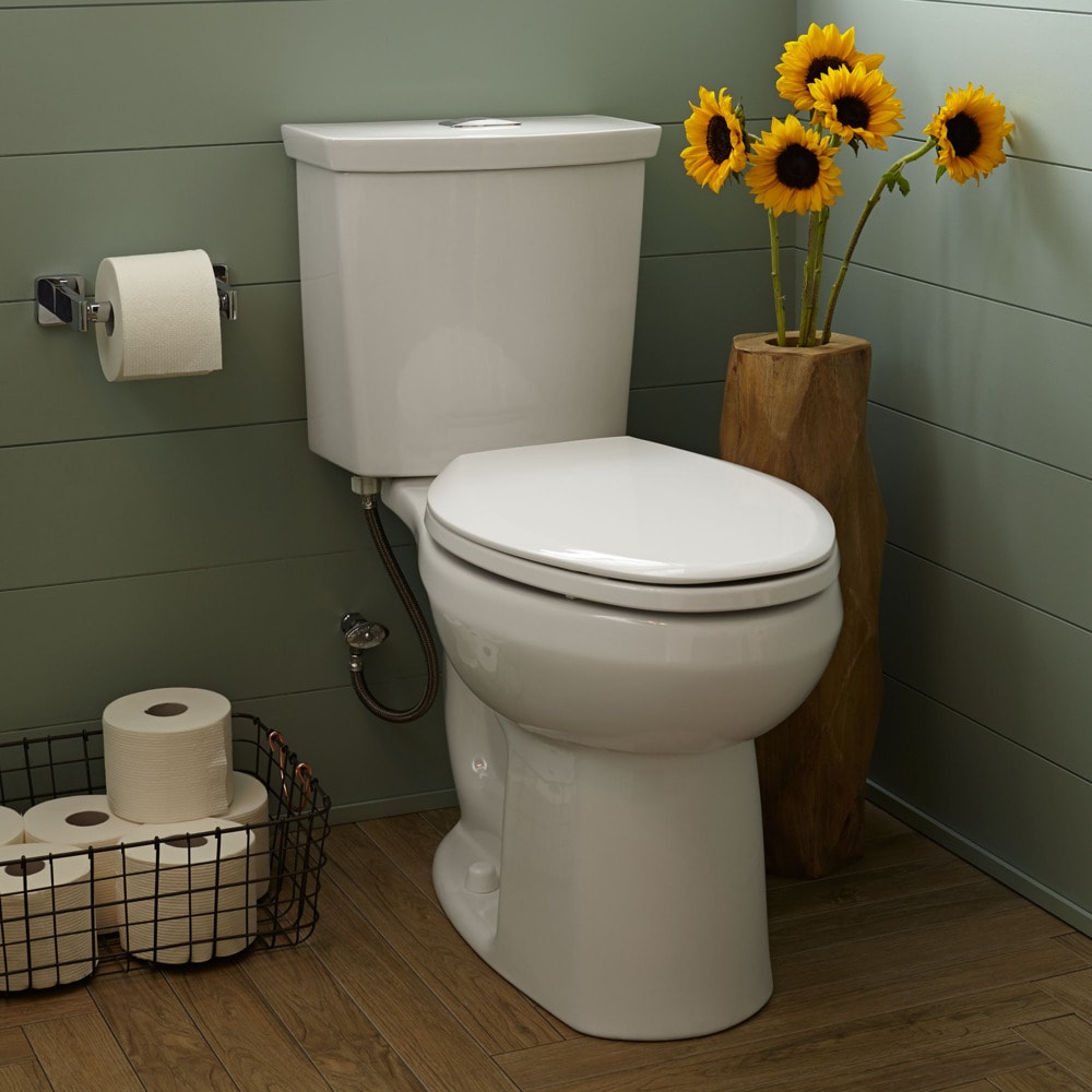 Asiento de Inodoro American Standard Cardiff de Plástico Blanco con Cierre Suave Alargado 5257A65MT.020.