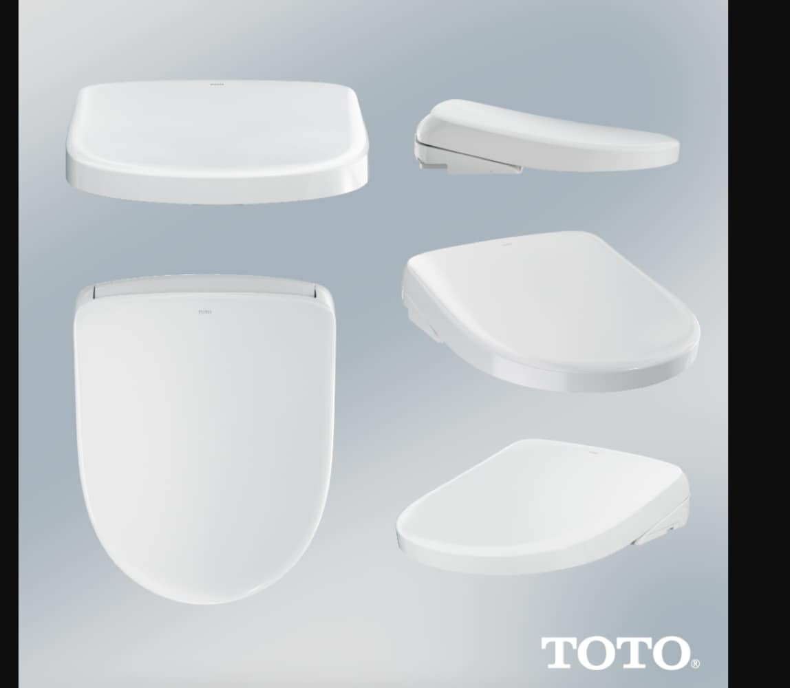 Asiento de inodoro con bidet eléctrico y calefacción, redondo, de plástico en color blanco algodón de TOTO WASHLET SW4725-01