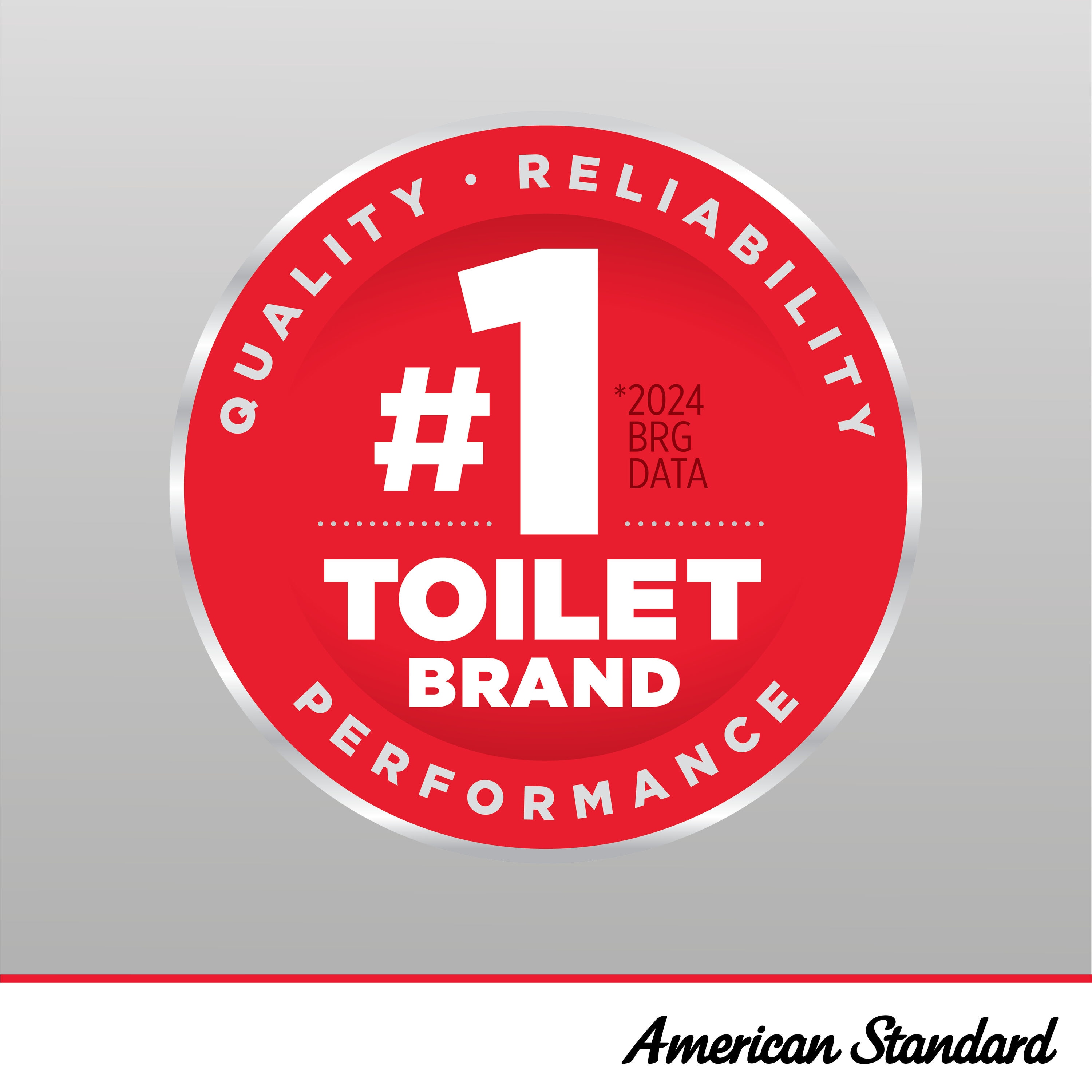 Asiento de inodoro alargado de plástico resistente MightyTuff de American Standard con cierre suave 5267A60CL.021