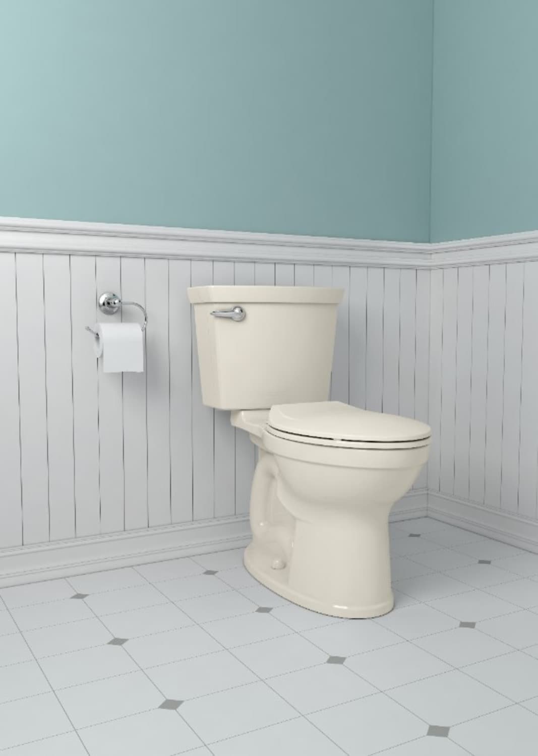 Asiento de inodoro alargado de plástico resistente MightyTuff de American Standard con cierre suave 5267A60CL.021