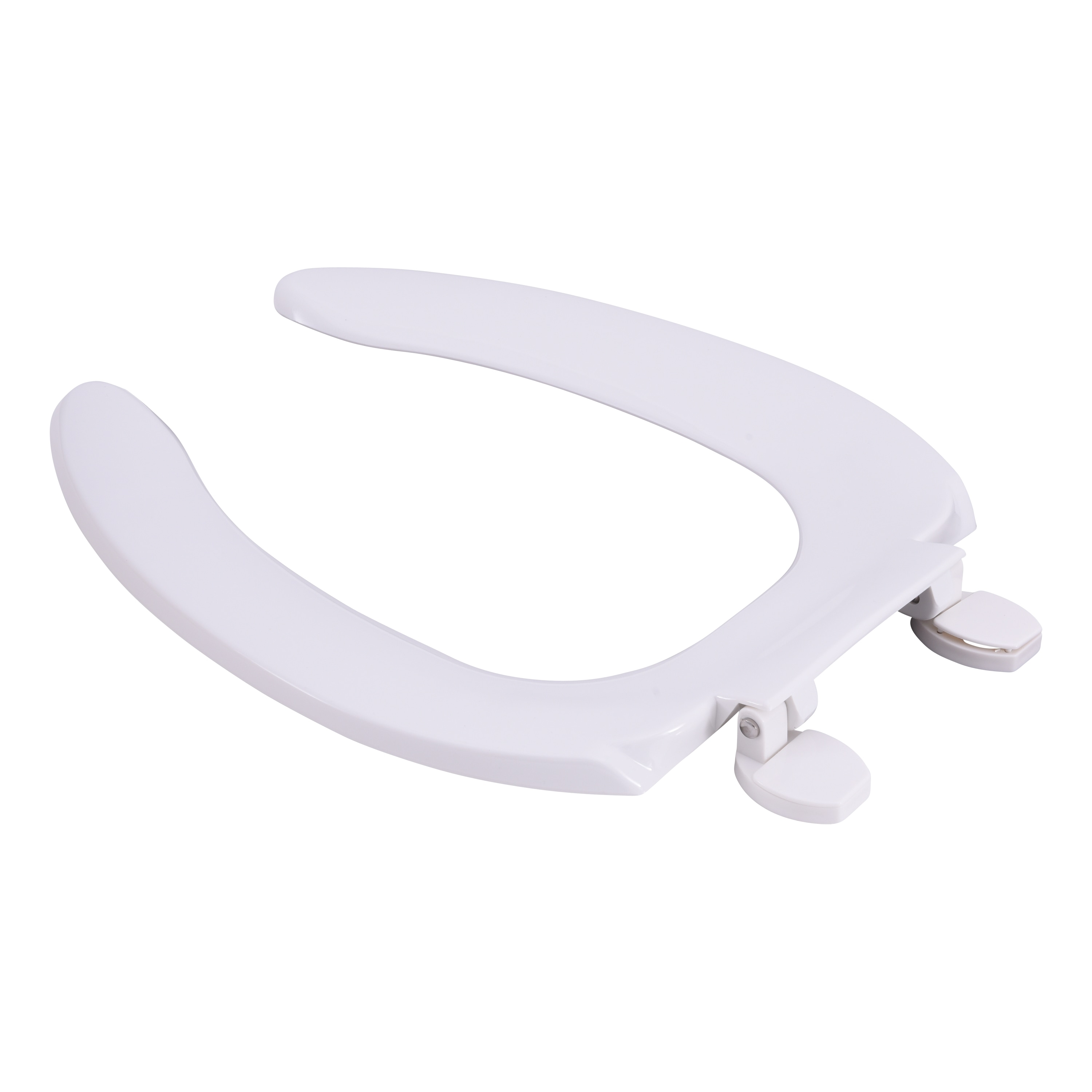 Asiento de inodoro alargado de plástico blanco EZ-FLO 65914