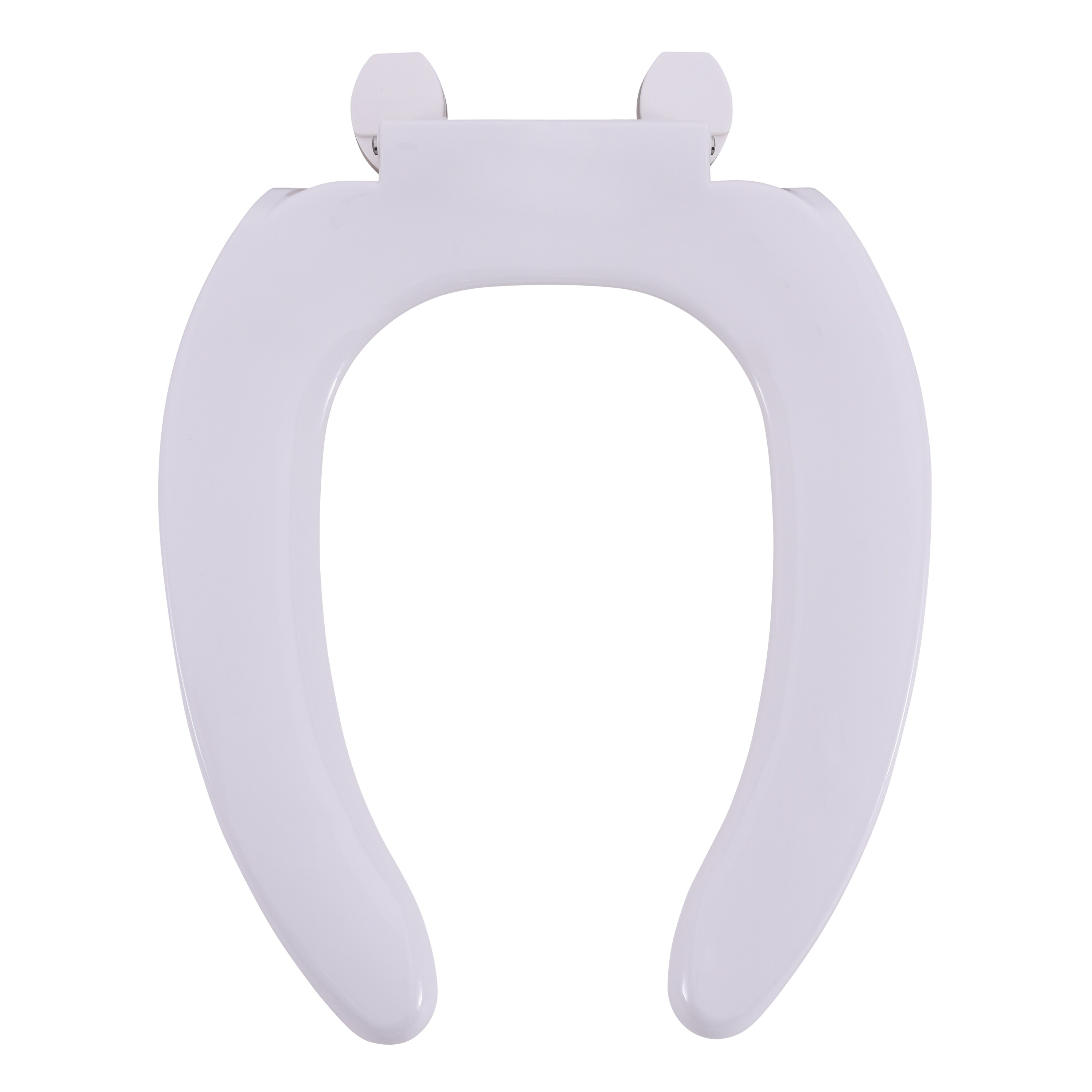 Asiento de inodoro alargado de plástico blanco EZ-FLO 65914