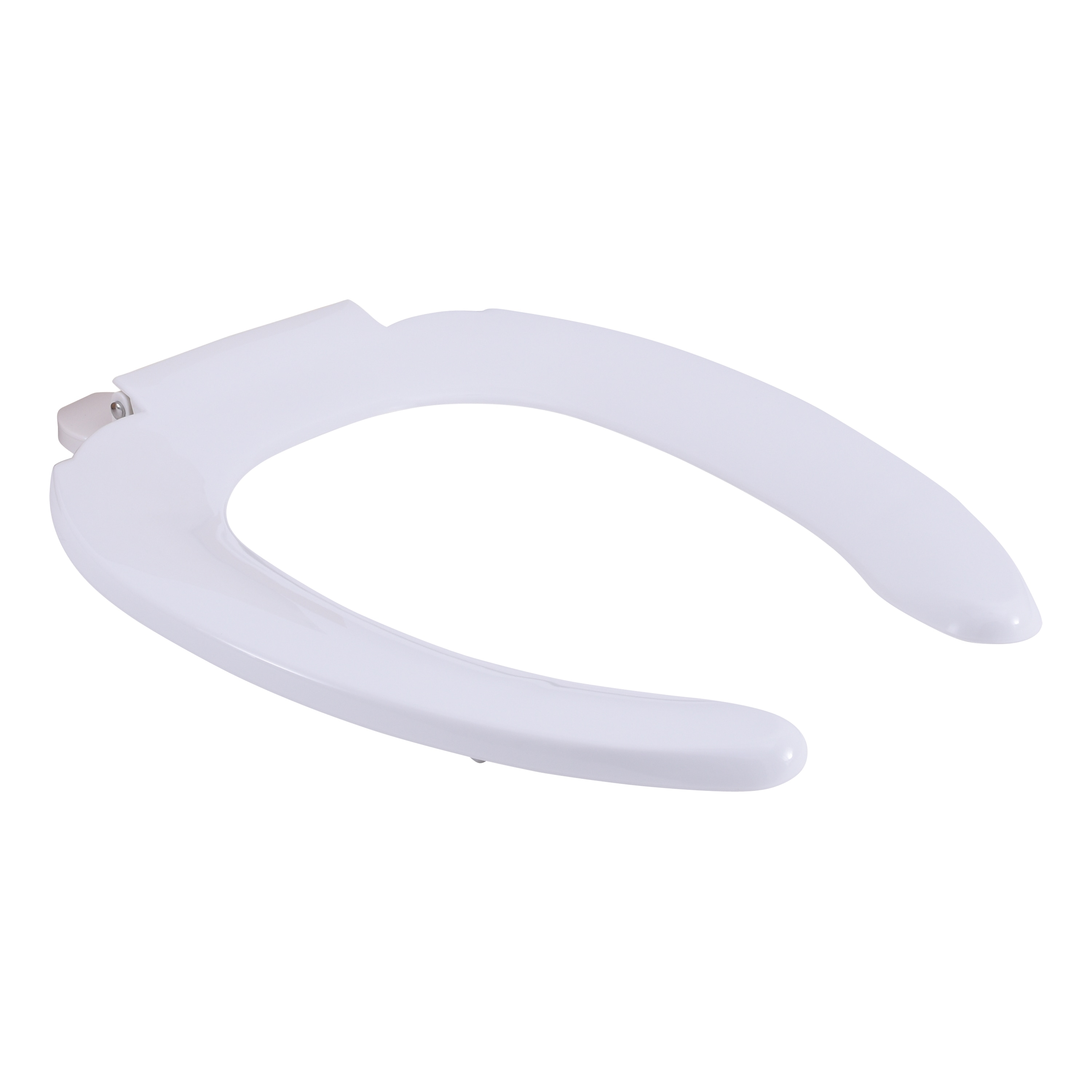 Asiento de inodoro alargado de plástico blanco EZ-FLO 65914