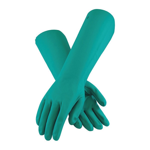 Guantes resistentes a químicos Pip de 18", Nitrilo, Talla L, 12 piezas - 50-N2272G/L