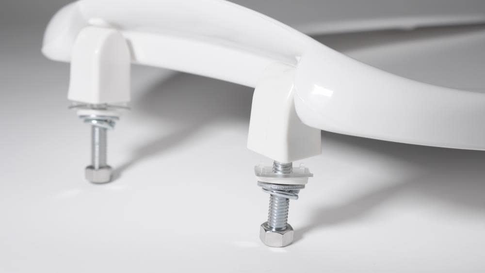 Asiento de baño alargado de plástico blanco de Centoco AM500STSCCSS-001