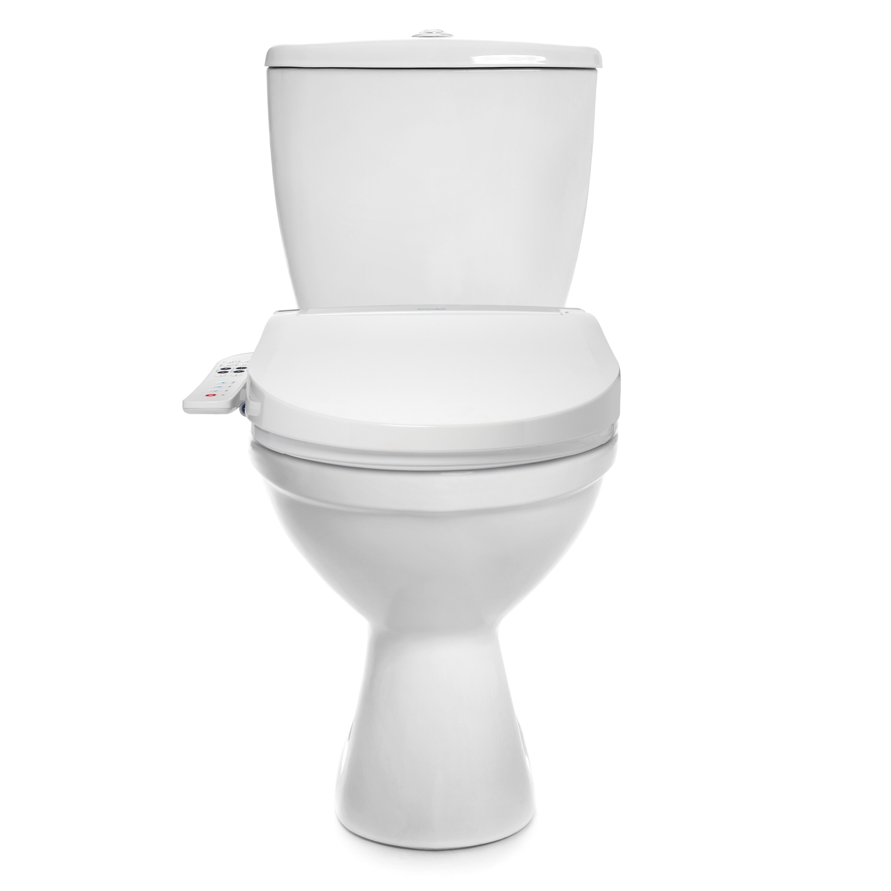 Asiento de Bidé con Calentador y Cierre Suave para Inodoro Alargado de Plástico Blanco Brondell BL67-EW