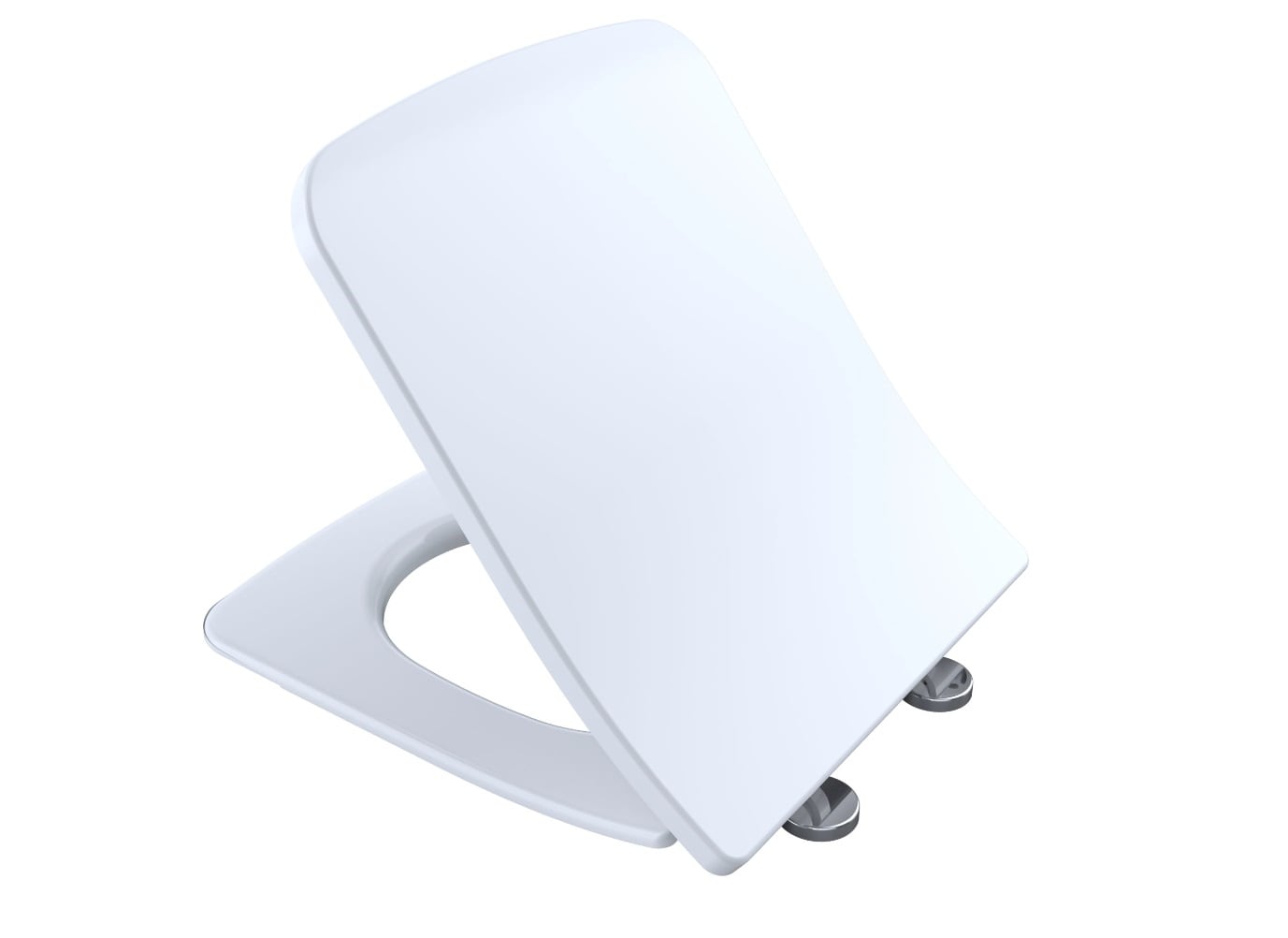 Asiento de inodoro alargado de plástico blanco TOTO SS249R-01