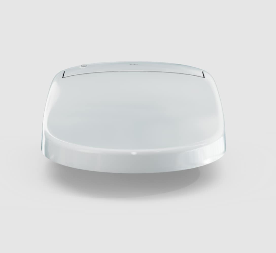 Asiento de Bidé para Inodoro TOTO WASHLET de Plástico Blanco Algodón, Alargado con Cierre Suave y Calentador