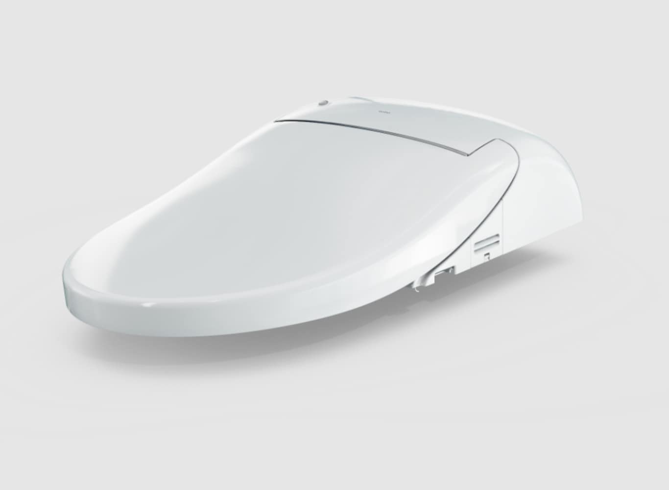 Asiento de Bidé para Inodoro TOTO WASHLET de Plástico Blanco Algodón, Alargado con Cierre Suave y Calentador