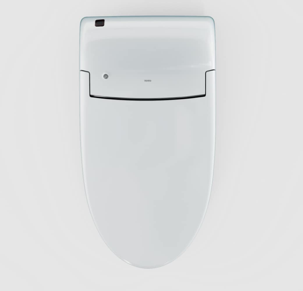 Asiento de Bidé para Inodoro TOTO WASHLET de Plástico Blanco Algodón, Alargado con Cierre Suave y Calentador
