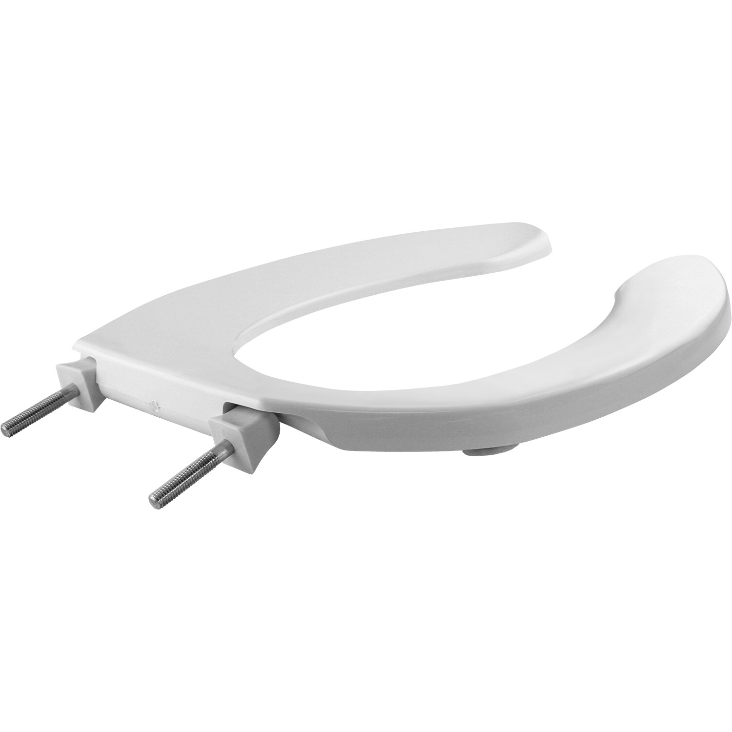 Asiento de baño alargado de plástico blanco Bemis 1055 000