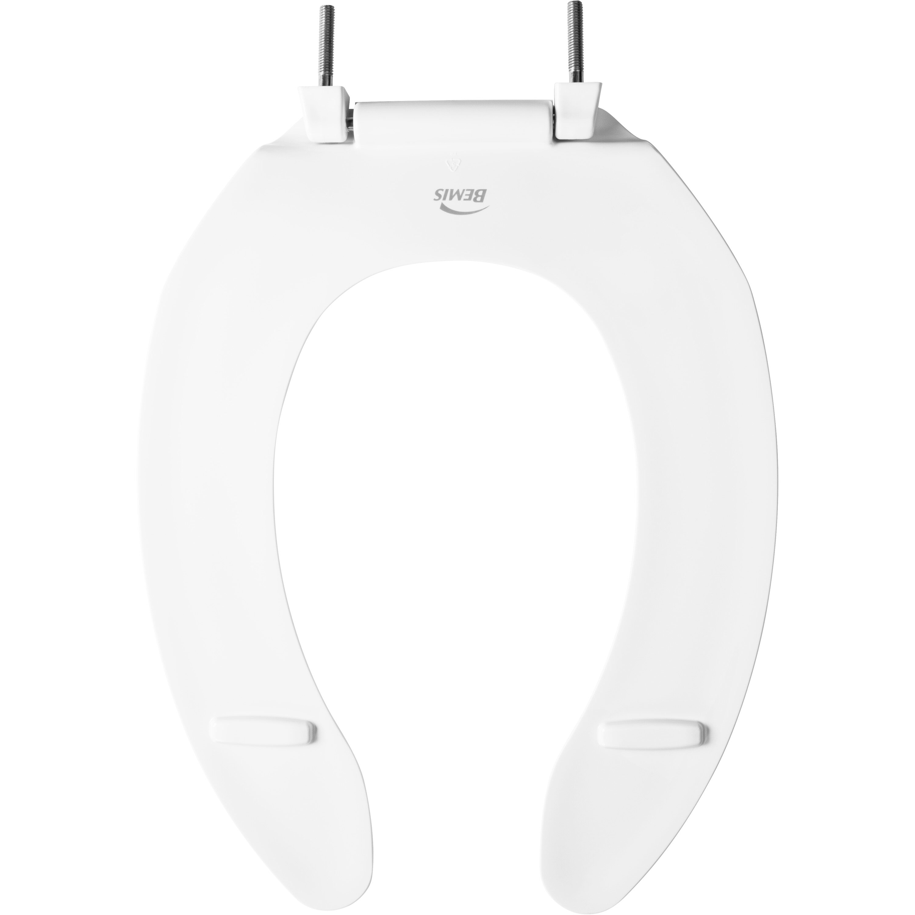 Asiento de baño alargado de plástico blanco Bemis 1055 000