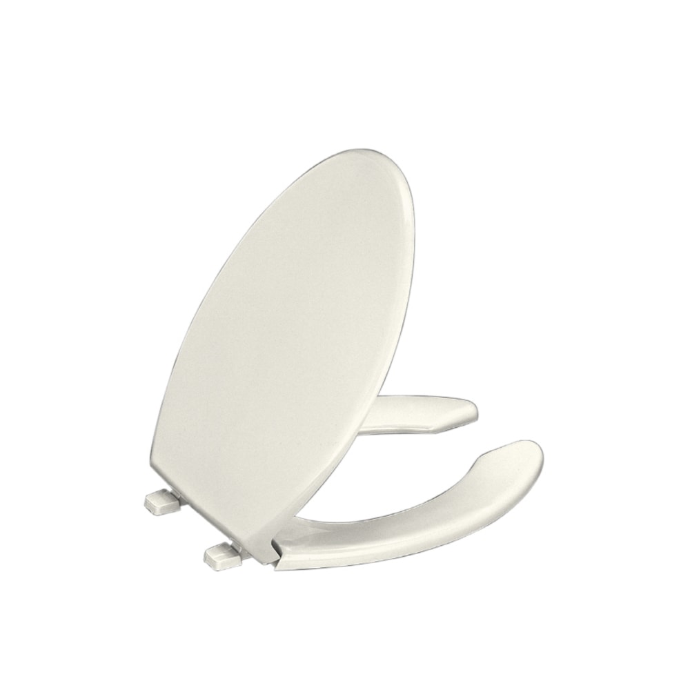 Asiento de inodoro alargado de plástico Lustra de KOHLER en color galleta 4650-96