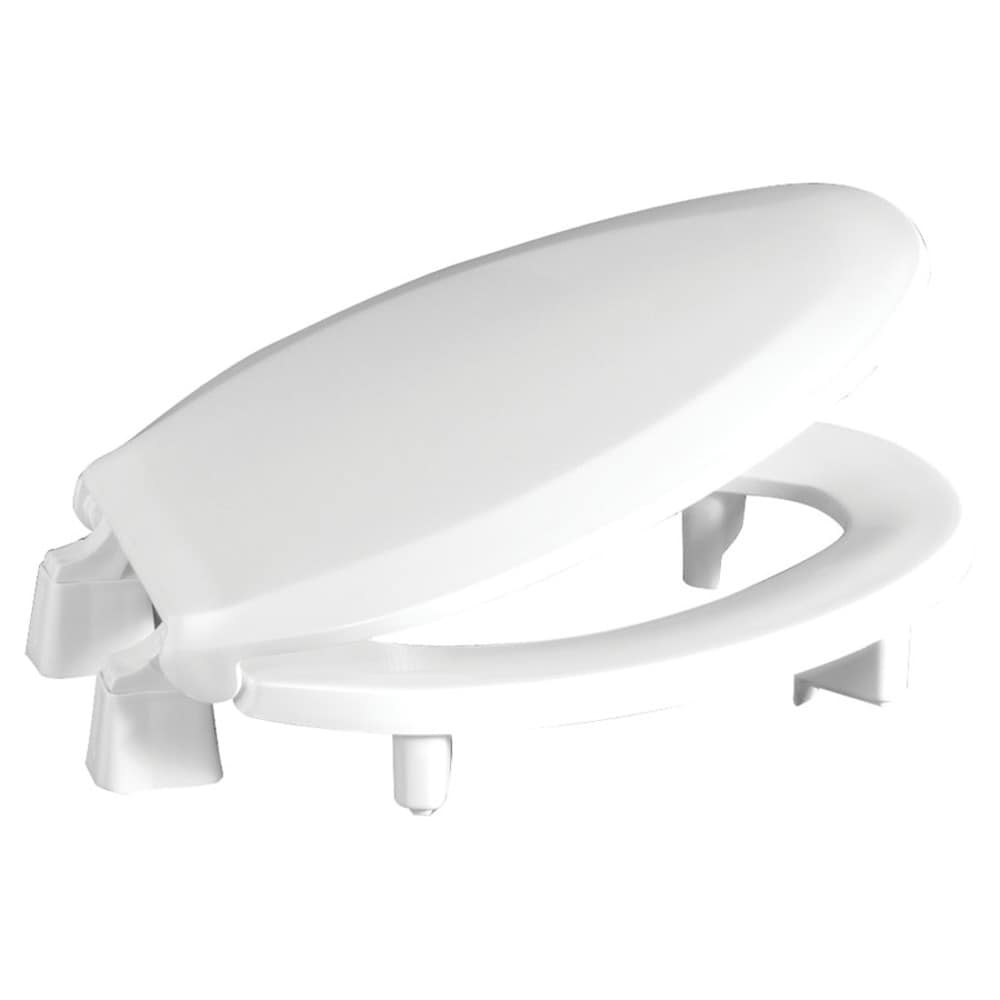 Asiento de baño alargado de plástico blanco de Centoco 3L800STS-001