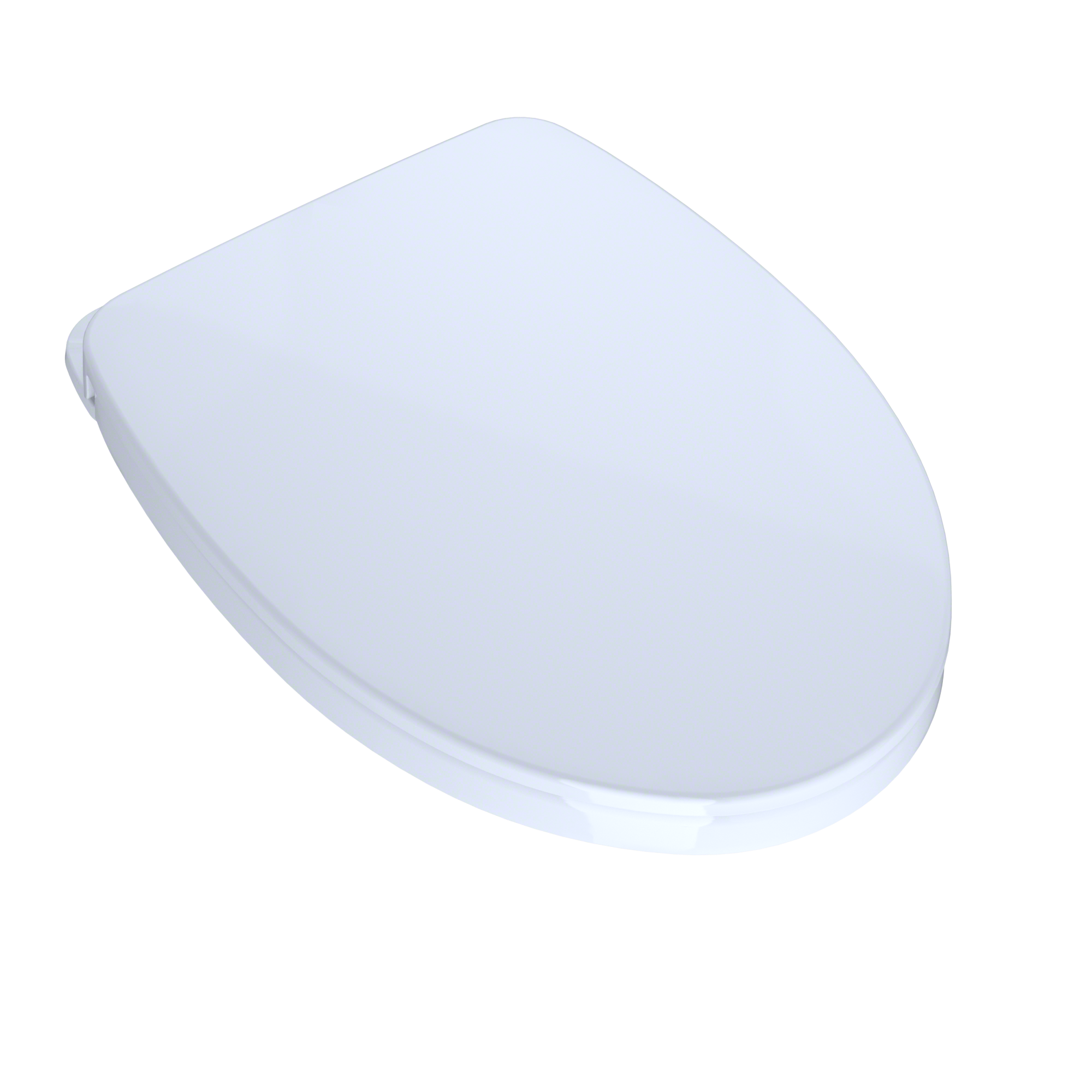 Asiento de Inodoro Alargado de Plástico Blanco con Cierre Suave de Algodón TOTO SS124-01