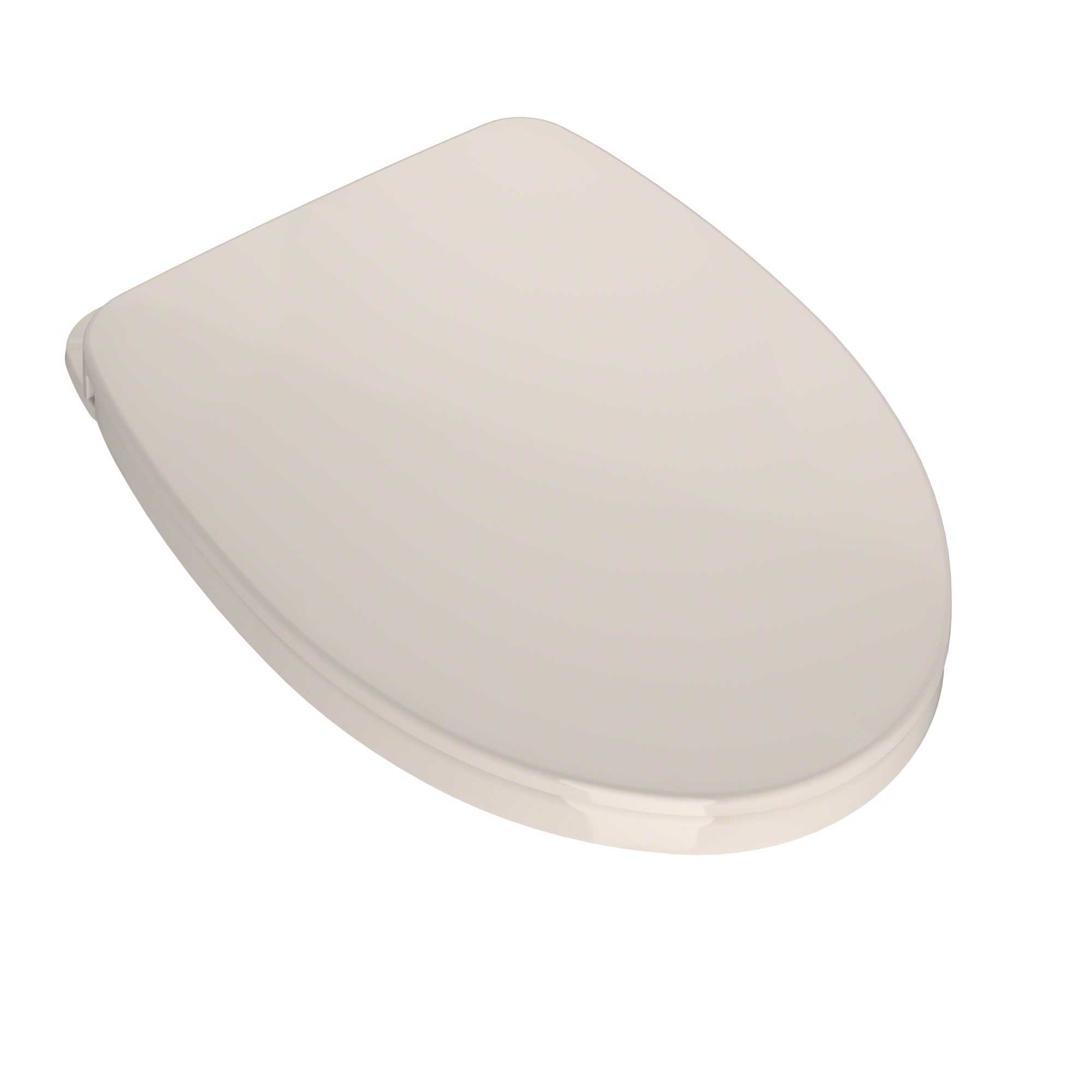 Asiento de inodoro suave TOTO de plástico color beige Sedona alargado con cierre suave SS124-12.