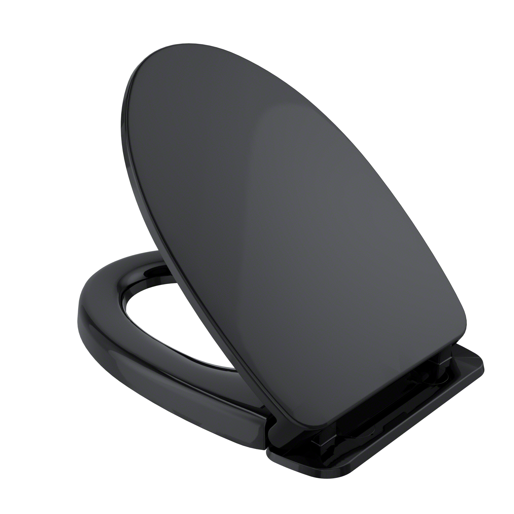 Asiento de baño alargado de plástico ébano suave TOTO SS124-51 con cierre suave