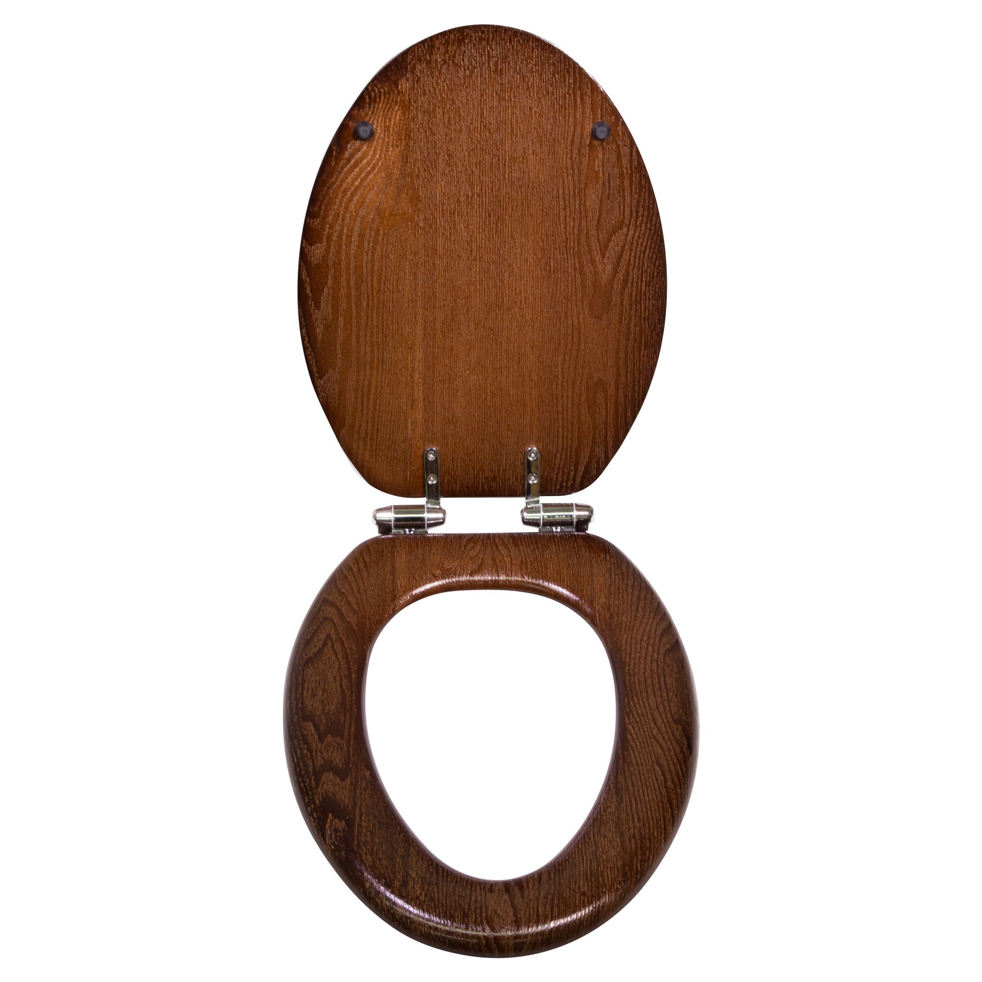 Asiento de baño alargado de cierre suave en madera de Java de Design House Dalton