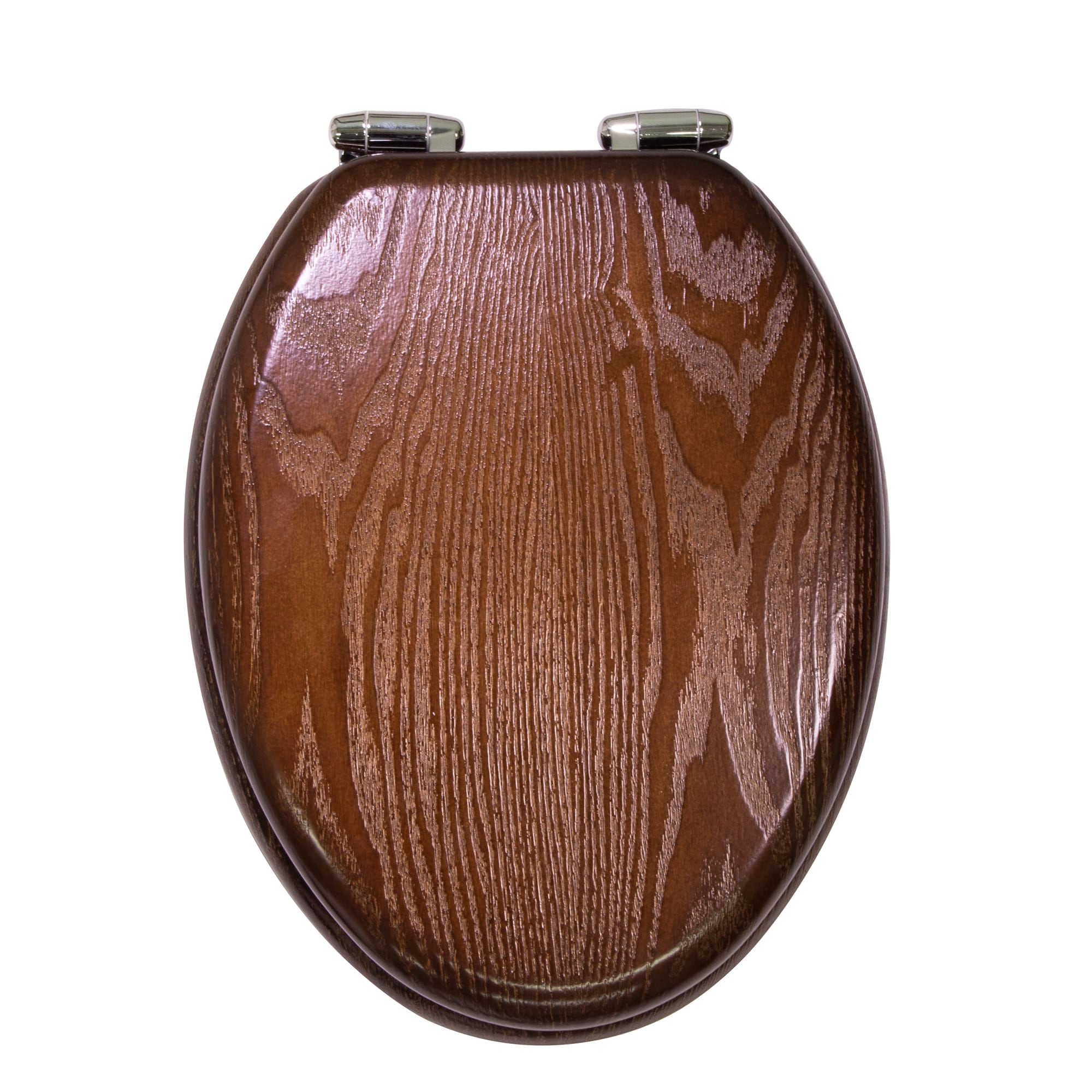 Asiento de baño alargado de cierre suave en madera de Java de Design House Dalton
