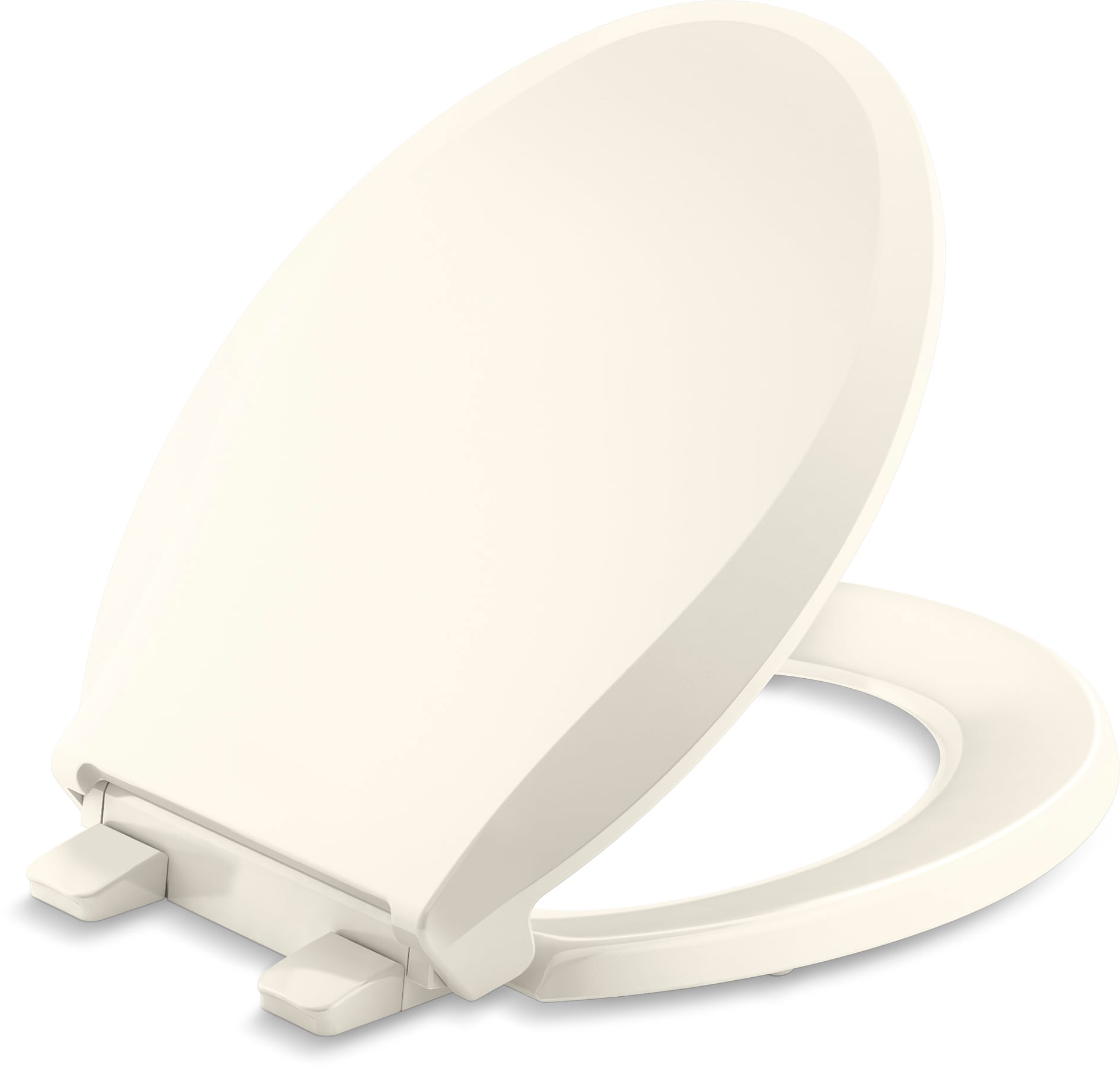 Asiento de baño redondo de plástico con cierre suave en color beige KOHLER K-4639-RL-96