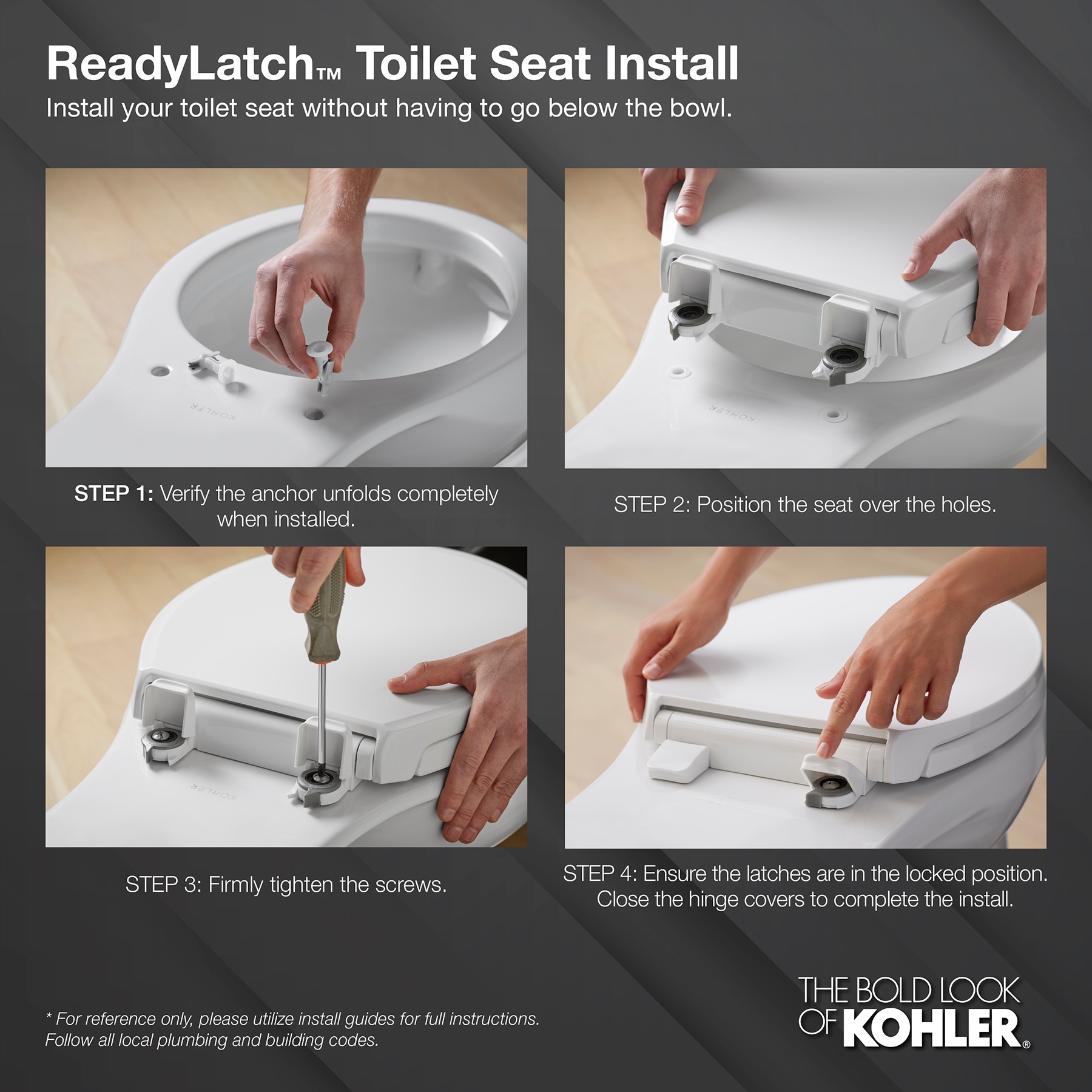 Asiento de baño redondo de plástico con cierre suave en color beige KOHLER K-4639-RL-96