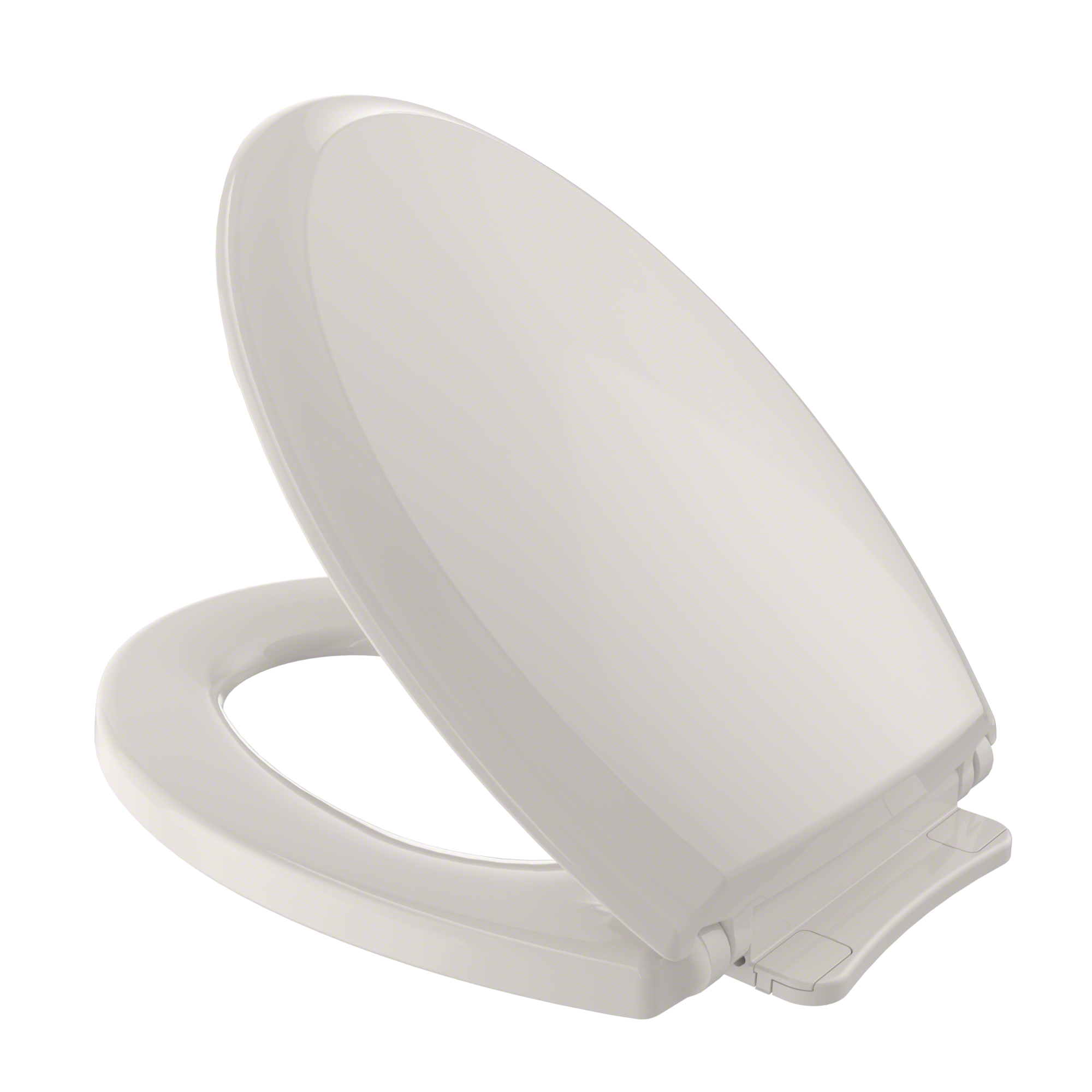 Asiento de baño alargado de cierre suave en plástico color beige sedona Guinevere de TOTO SS224-12