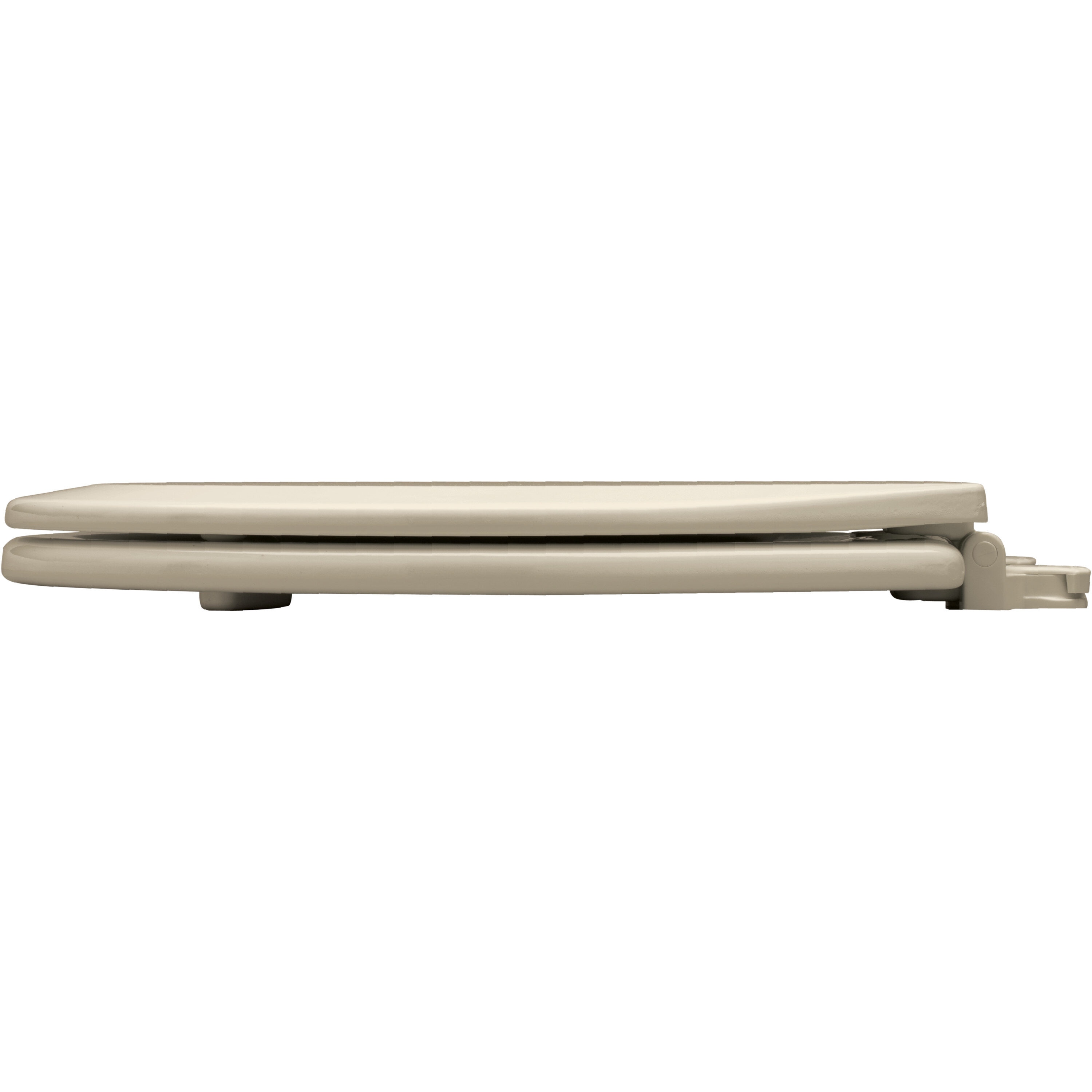 Asiento de baño redondo de madera en color almendra fácil de limpiar Bemis 500EC 146