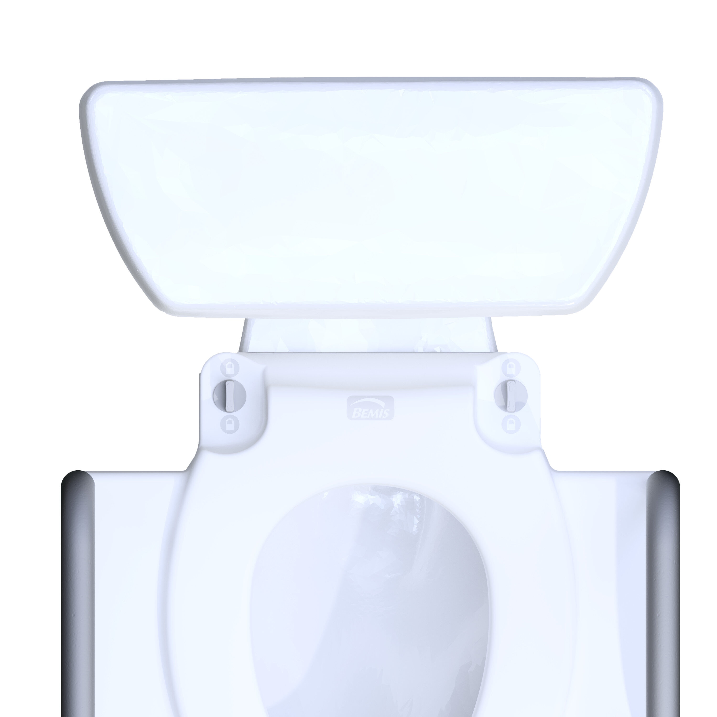 Asiento de Inodoro Blanco Alargado de Plástico Elevado Bemis Rise 4.5" A84505T 000