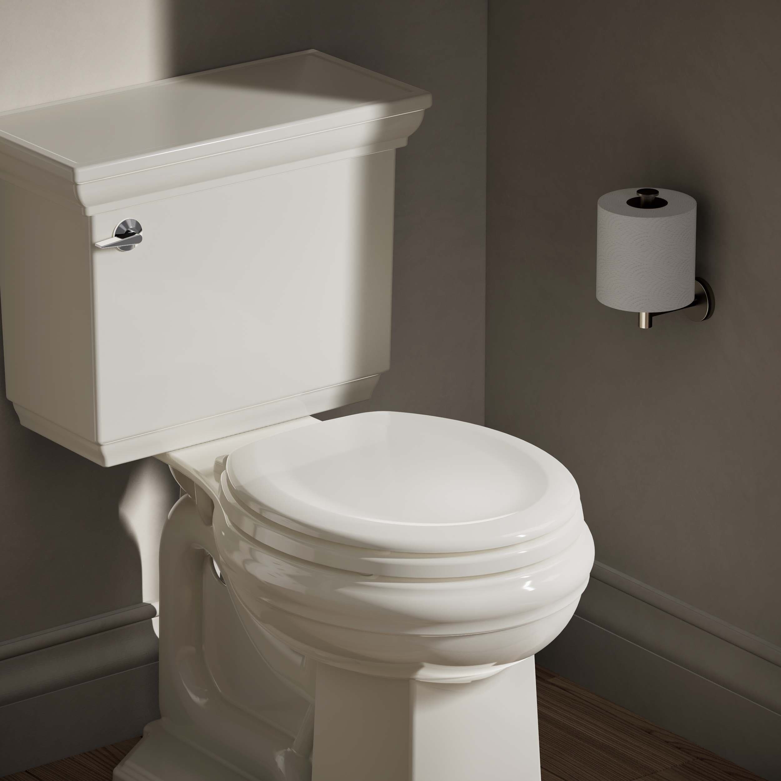 Asiento de inodoro redondo silencioso de madera en color galleta de la marca KOHLER Stonewood - Modelo K-20467-96.
