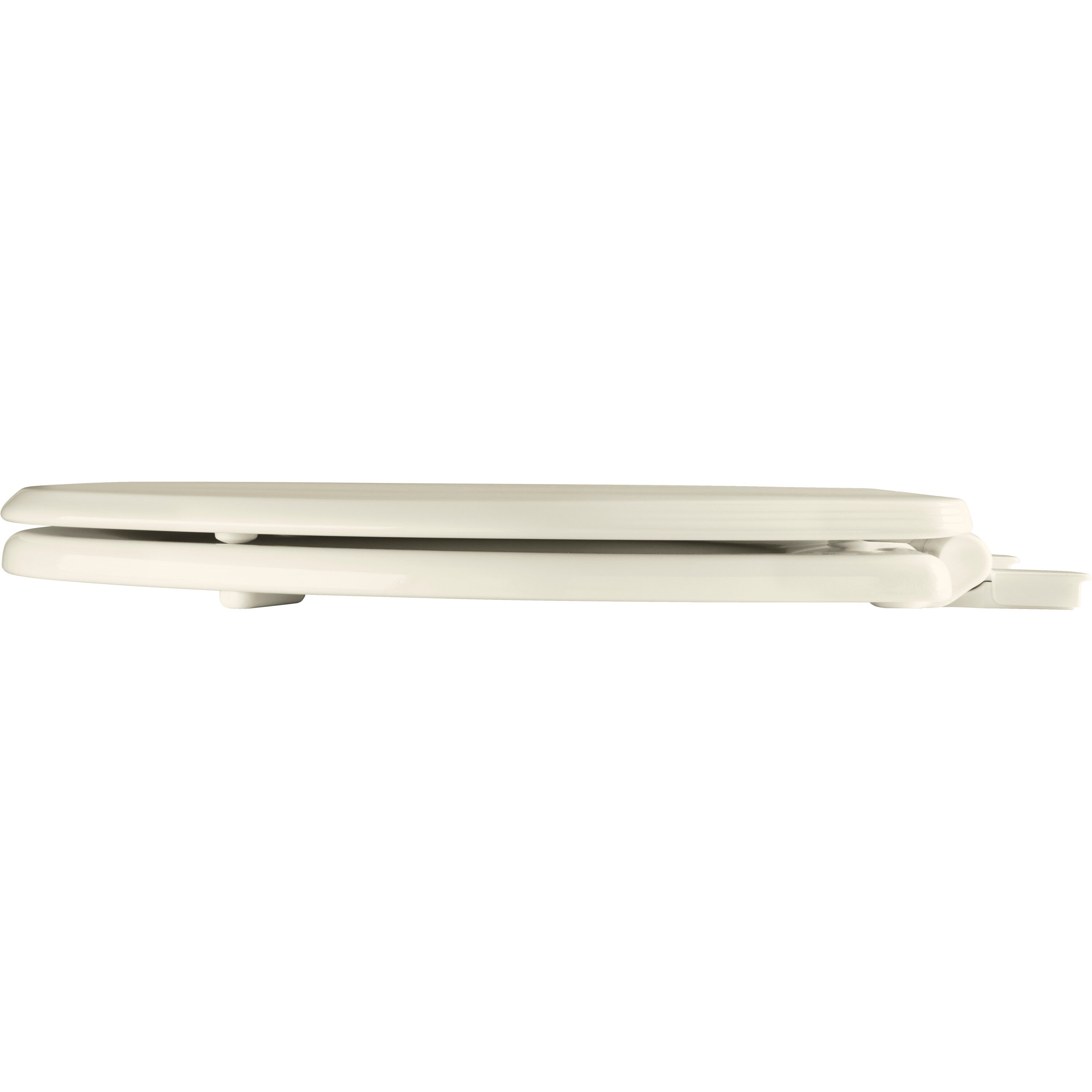 Asiento de inodoro alargado con cierre suave Bemis Ashland Wood Biscuit 1600E4 346