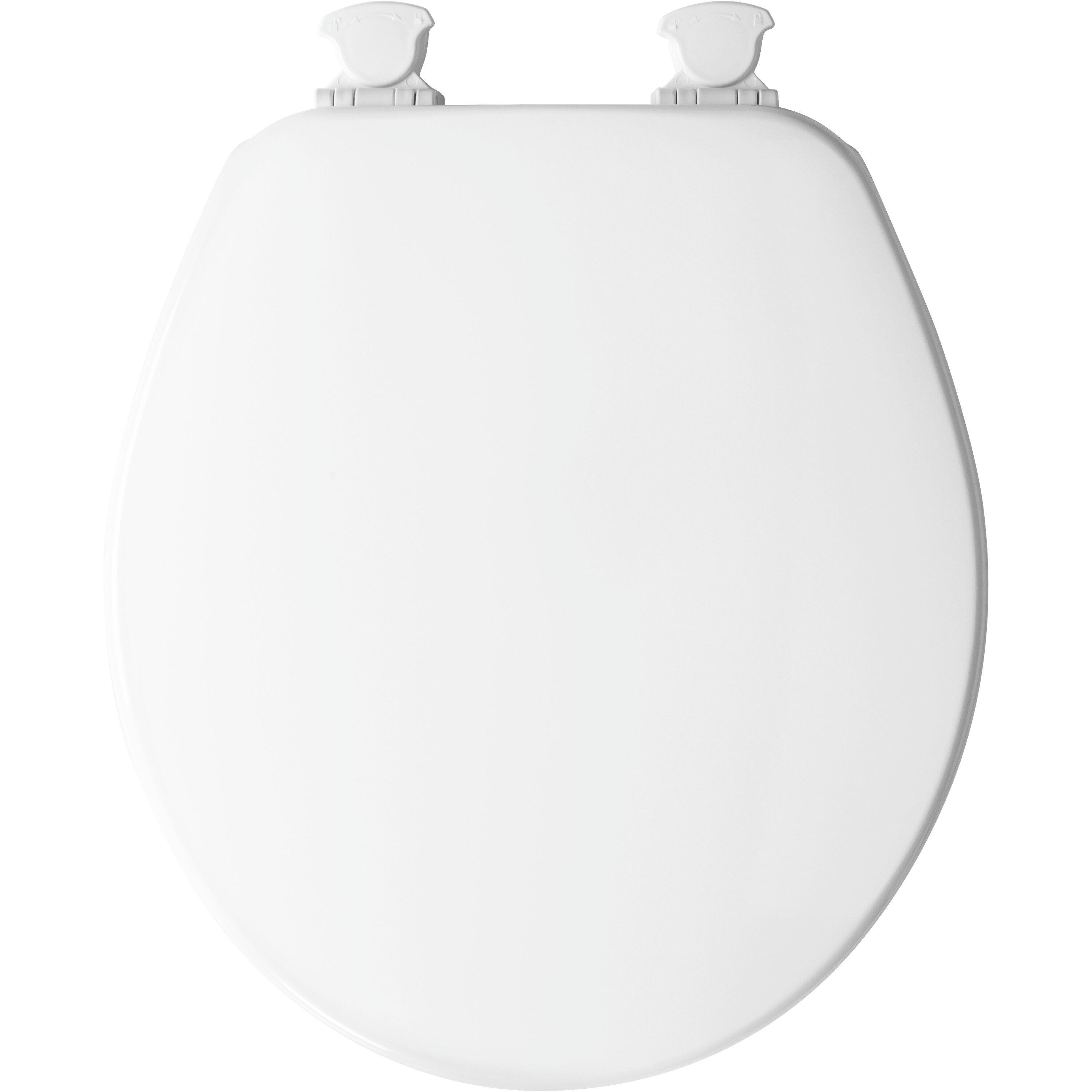 Asiento de inodoro redondo de madera fácil de limpiar para iglesia en color blanco 540EC 000