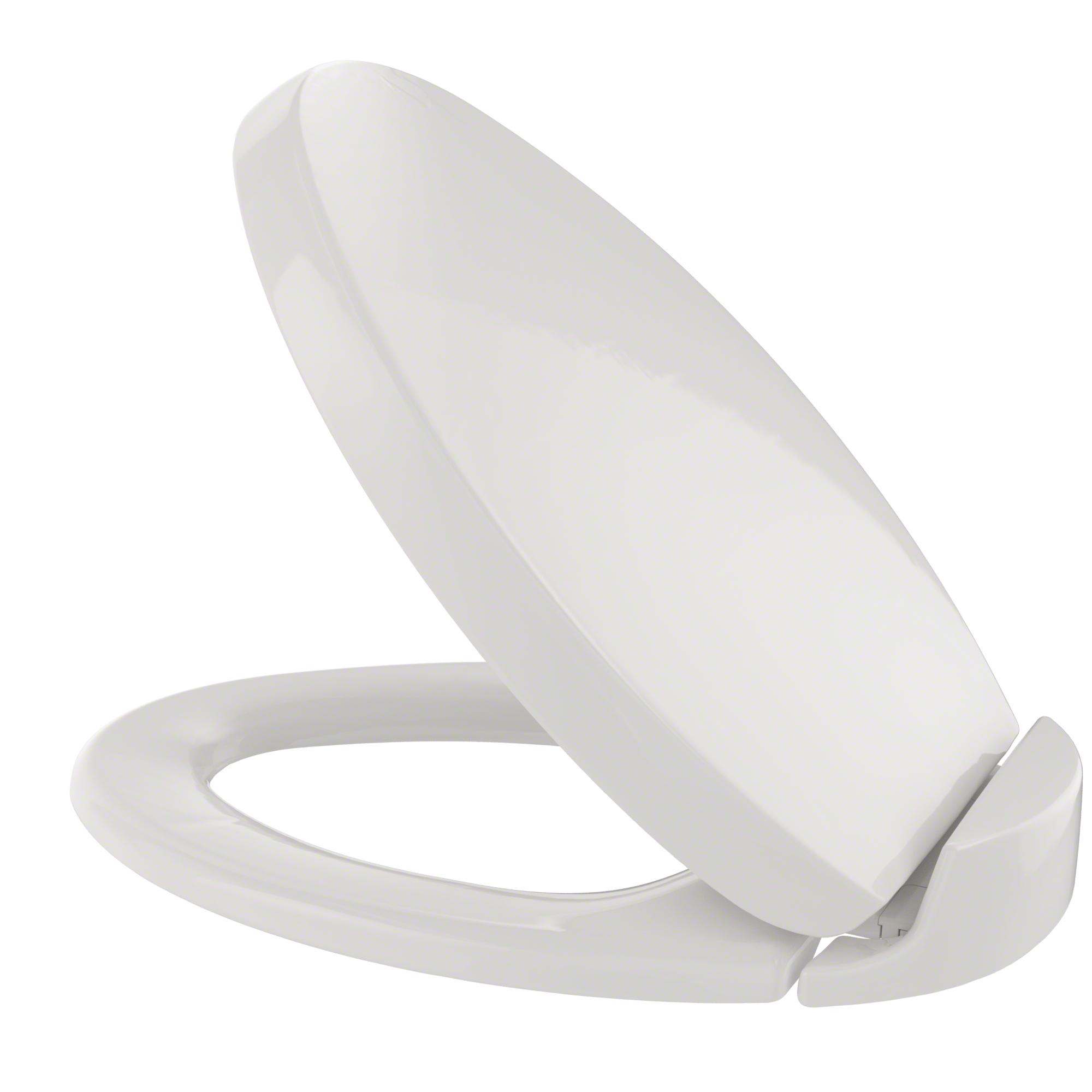 Asiento de inodoro alargado de cierre suave en color blanco colonial de plástico TOTO SS204-11