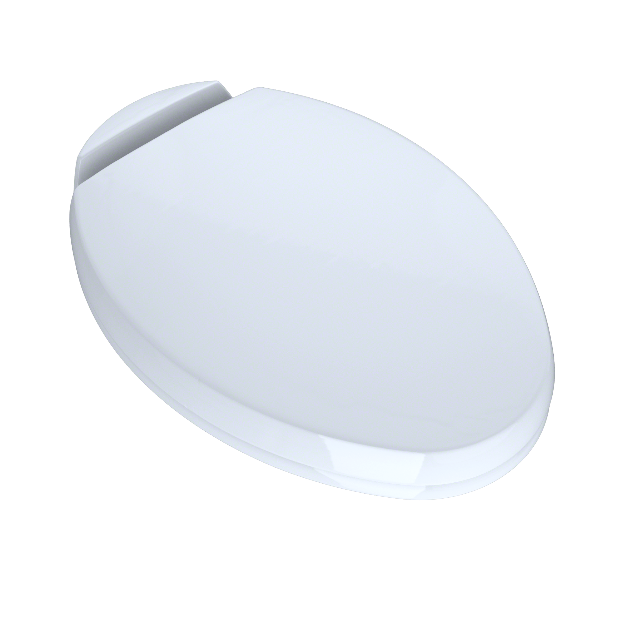 Asiento de Taza de Baño Alargado de Plástico Blanco con Cierre Suave de TOTO SS204-01