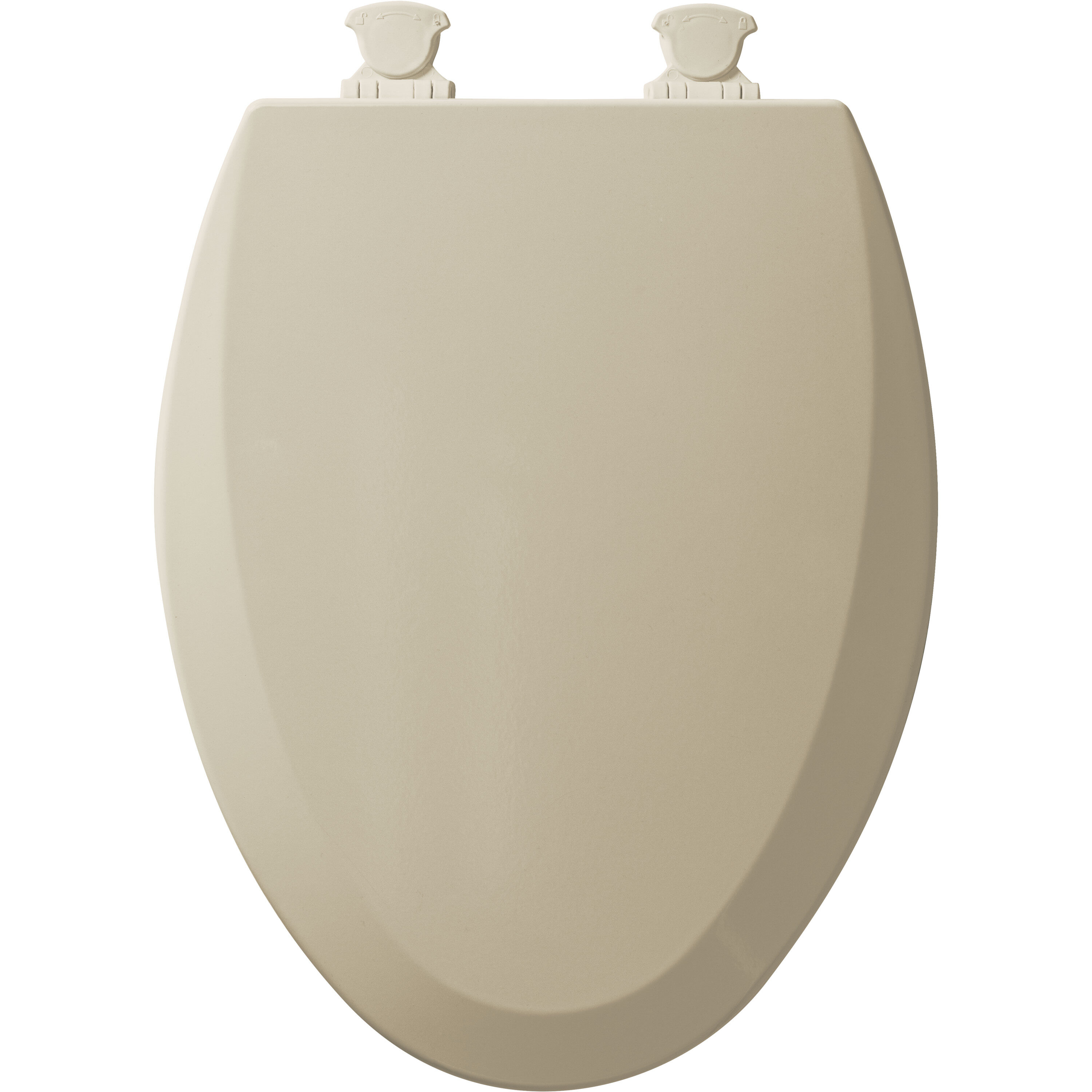 Asiento de baño alargado de madera con fácil limpieza en color hueso 1500EC 006
