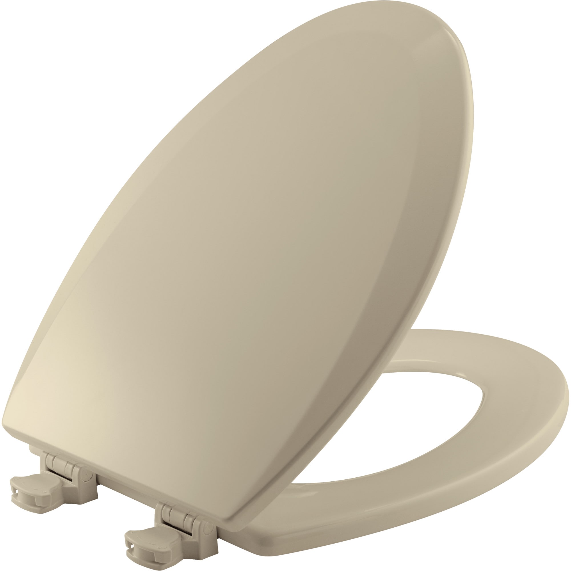 Asiento de baño alargado de madera con fácil limpieza en color hueso 1500EC 006
