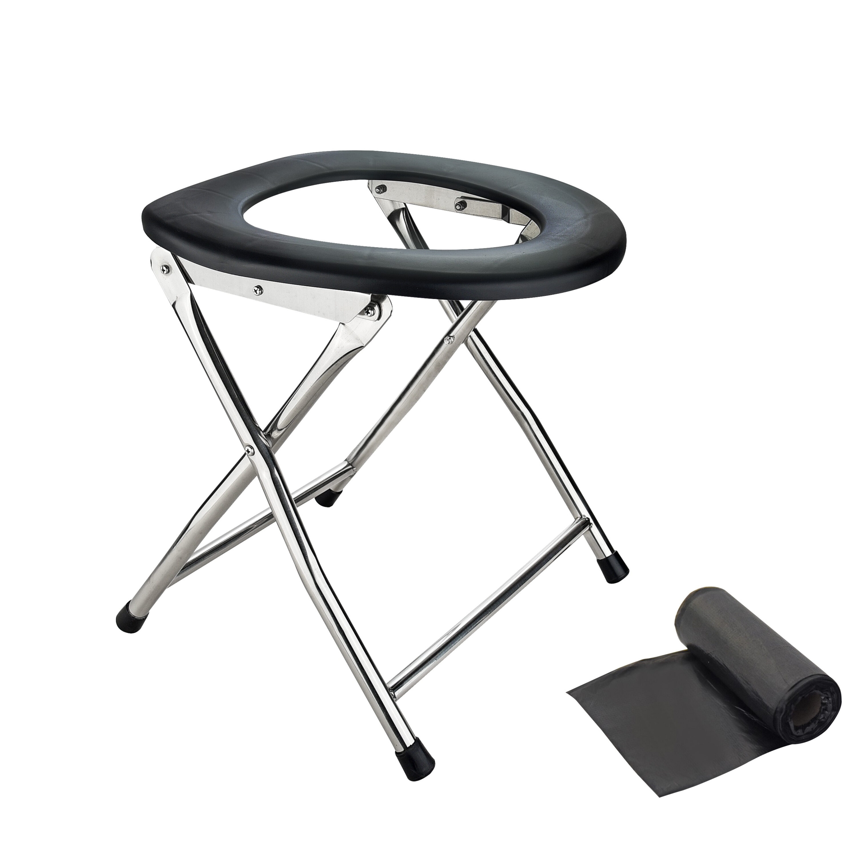 Taburete de baño negro de 16.4 pulgadas ARC Advanced Royal Champion AO-FC001