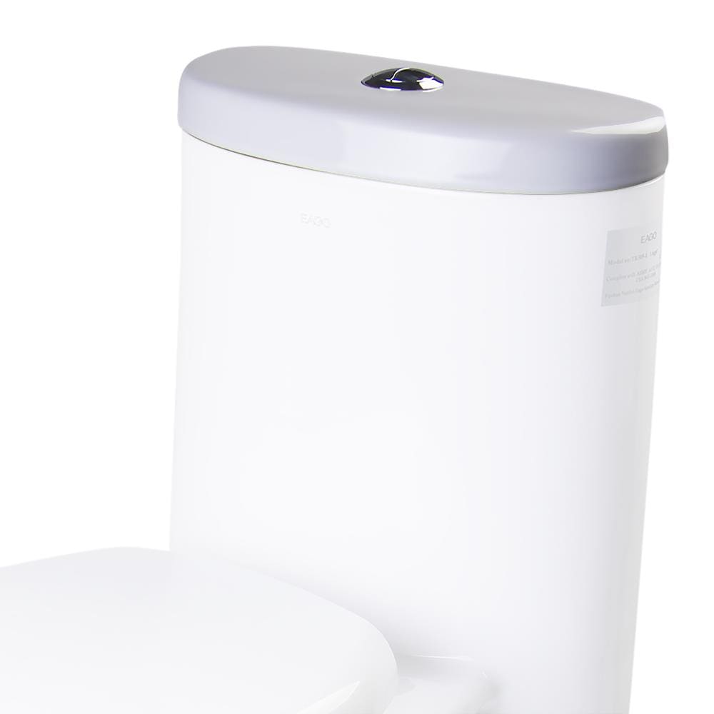 Tapa de tanque de baño de porcelana blanca EAGO R-309LID