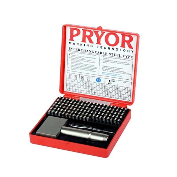 Pryor 3 mm Imperial Steel Type Fount Set with Hand Holder - TIFH030
