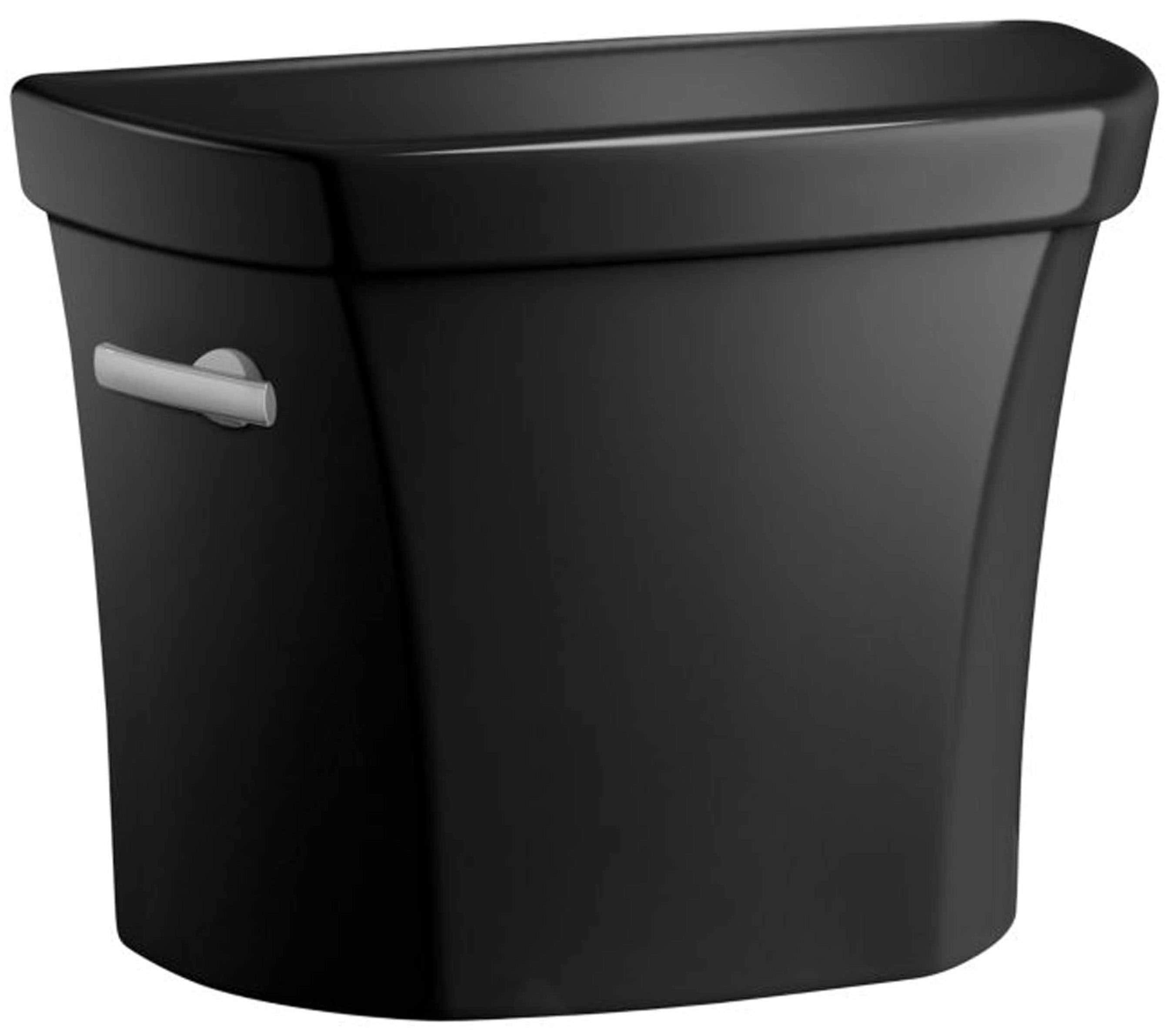 Tanque para inodoro de alta eficiencia de descarga simple de 1.6 GPF en negro negro KOHLER Wellworth