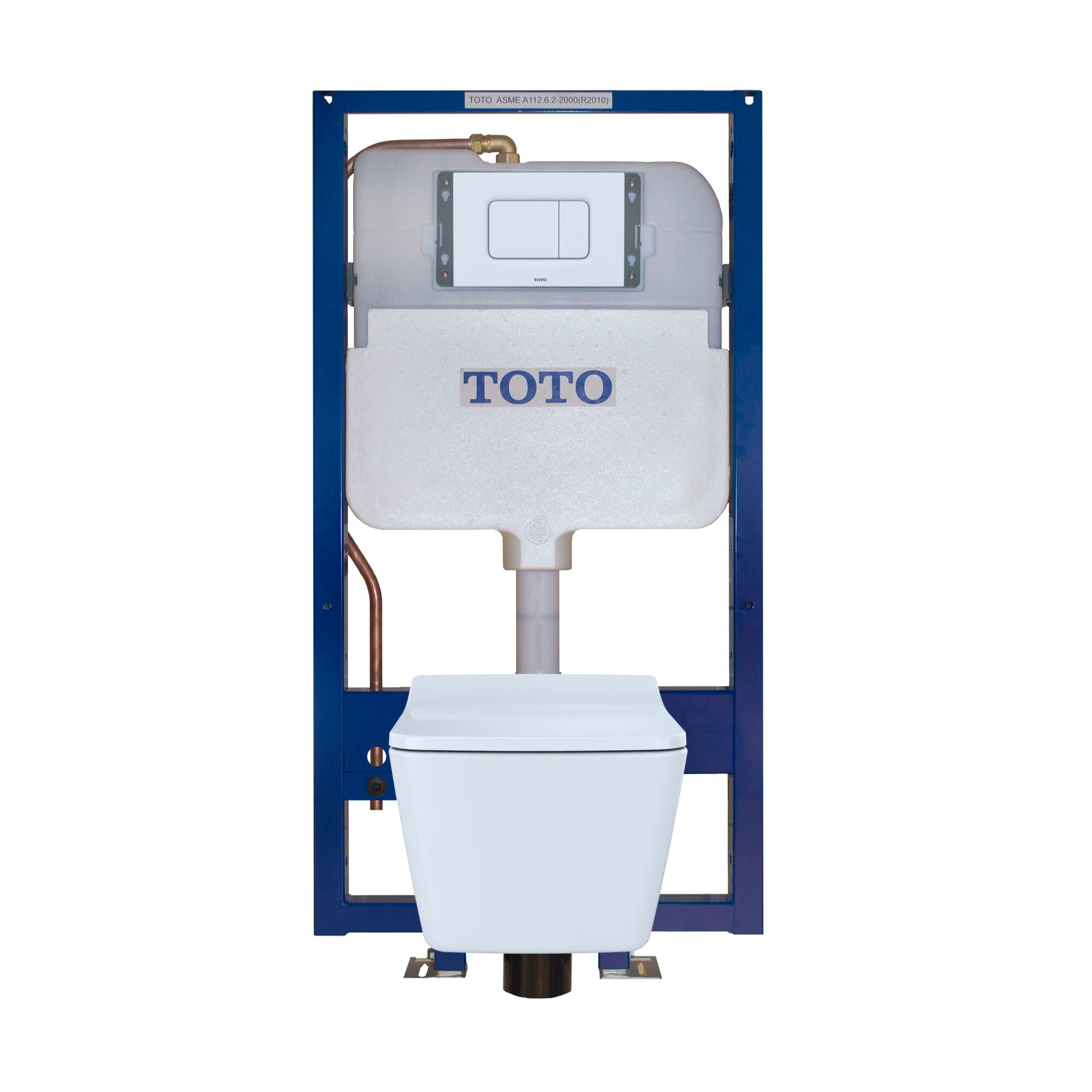 Tanque de baño de alta eficiencia TOTO DuoFit en múltiples colores con doble descarga de 0.9 GPF WT172M