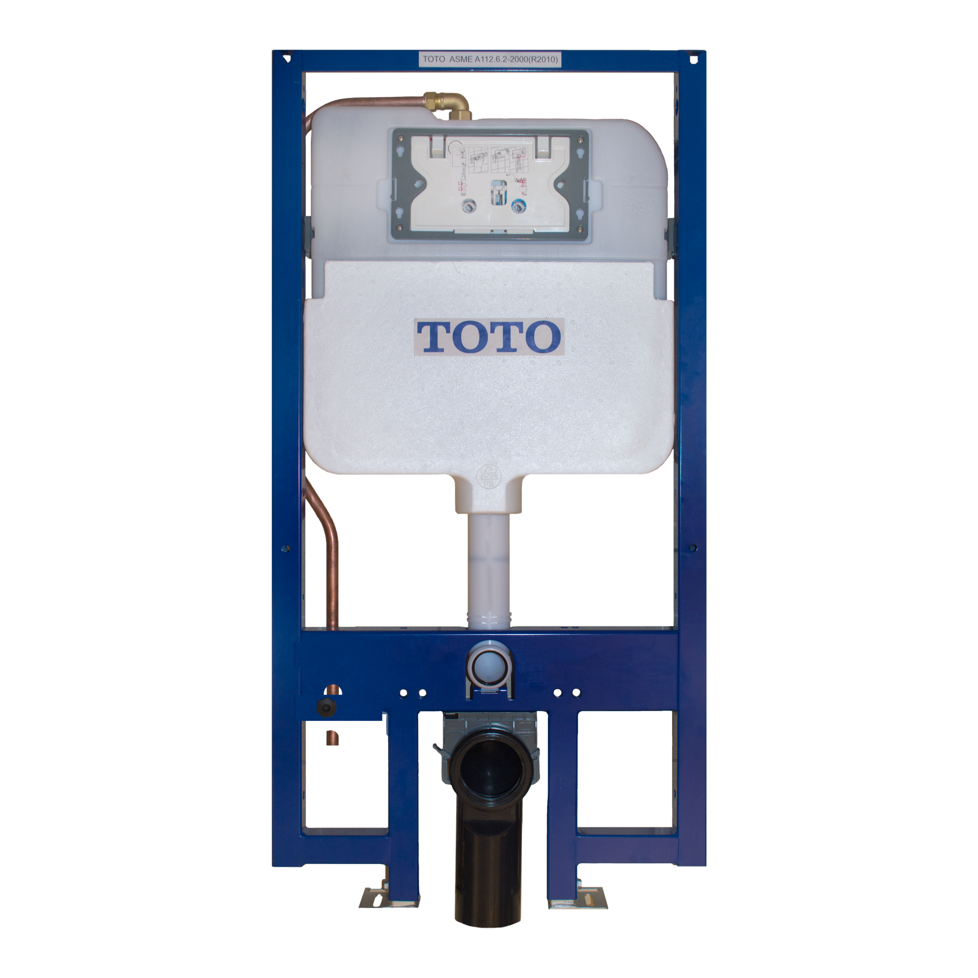 Tanque de baño de alta eficiencia TOTO DuoFit en múltiples colores con doble descarga de 0.9 GPF WT172M